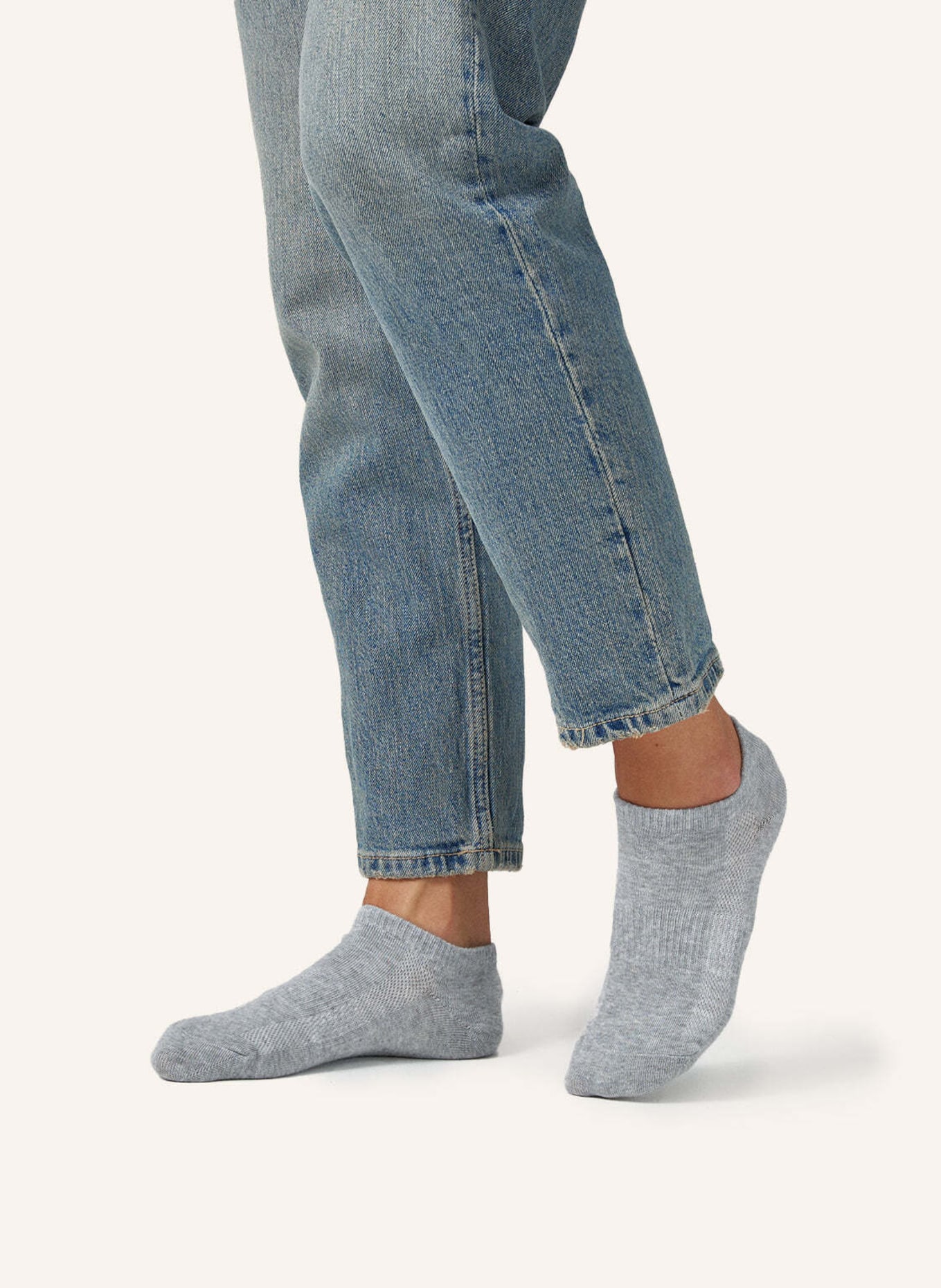 SNOCKS 6er-Pack Bambus Sneaker Socken: GRAU