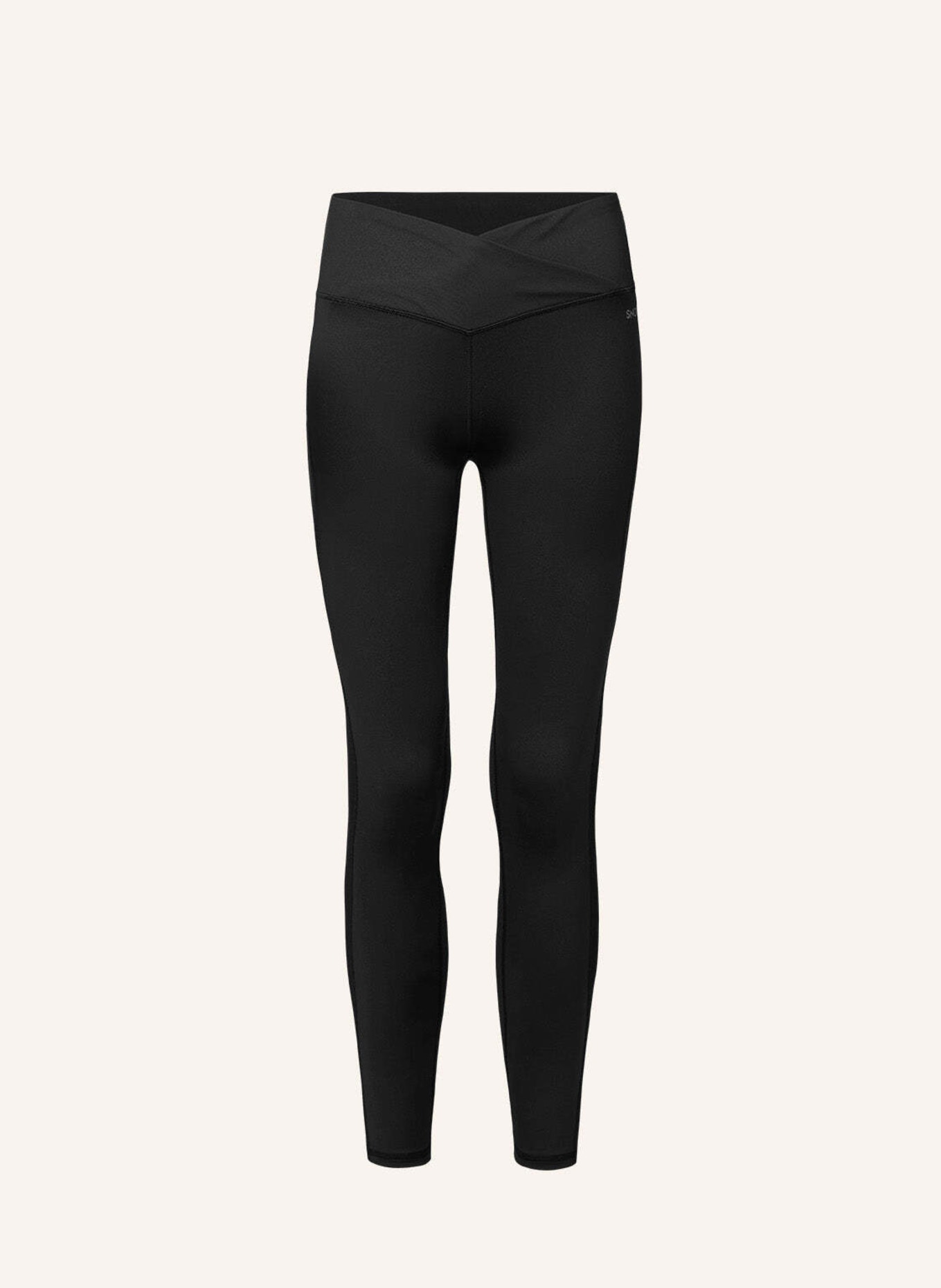 SNOCKS High Waist Leggings V Cross, Farbe: SCHWARZ (Bild 1)