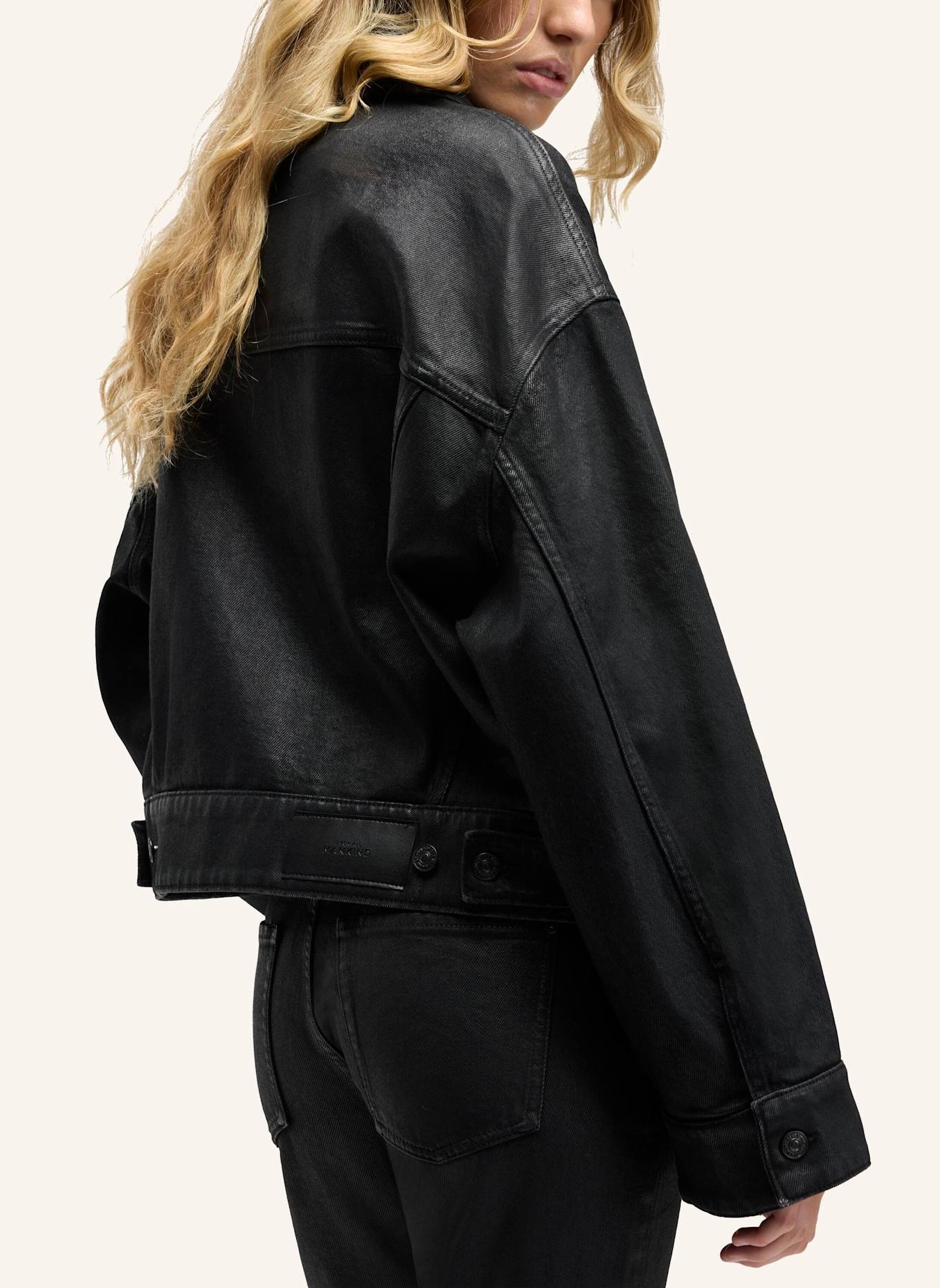 7 for all mankind Outerwear OLI CROPPED TRUCKER: SCHWARZ