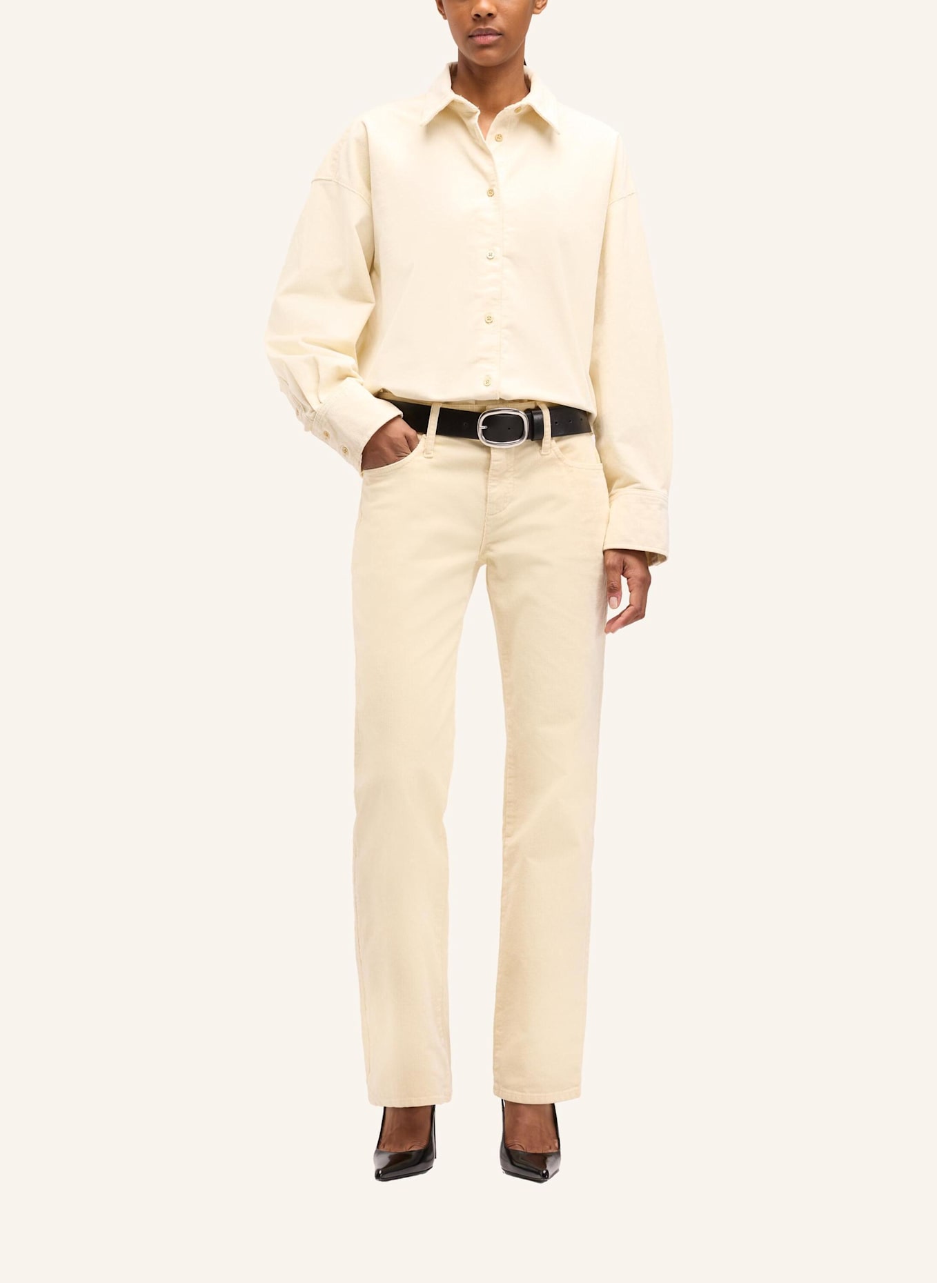 7 for all mankind Shirt NINA CROPPED: WEISS