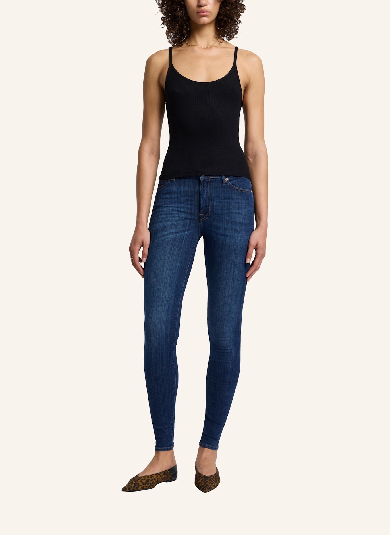 7 for all mankind Jeans HW SKINNY Skinny Fit: BLAU