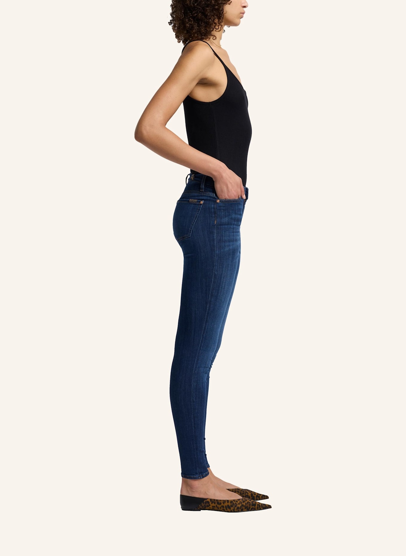 7 for all mankind Jeans HW SKINNY Skinny Fit: BLAU