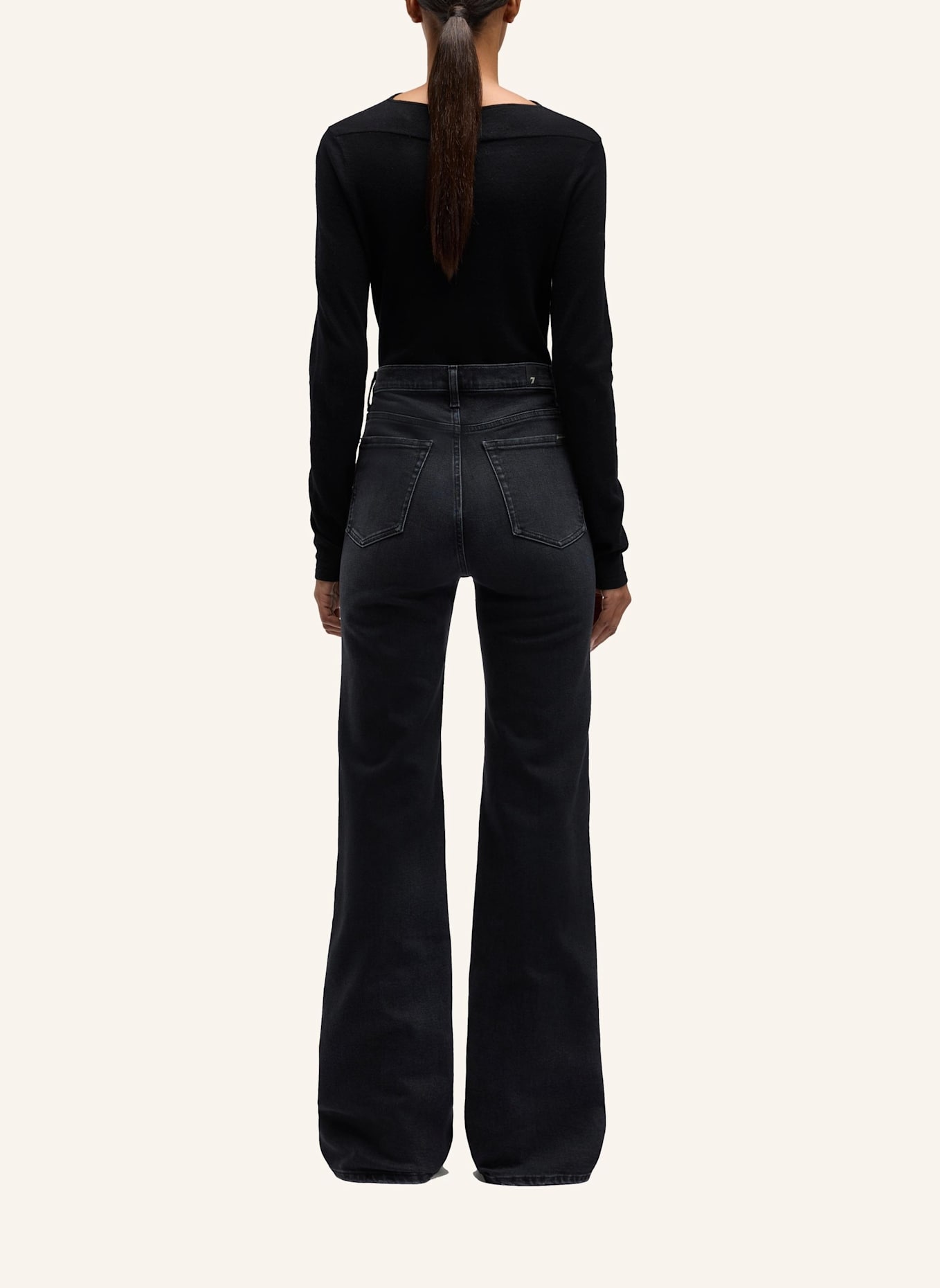 7 for all mankind Jeans MODERN DOJO Flare Fit: SCHWARZ