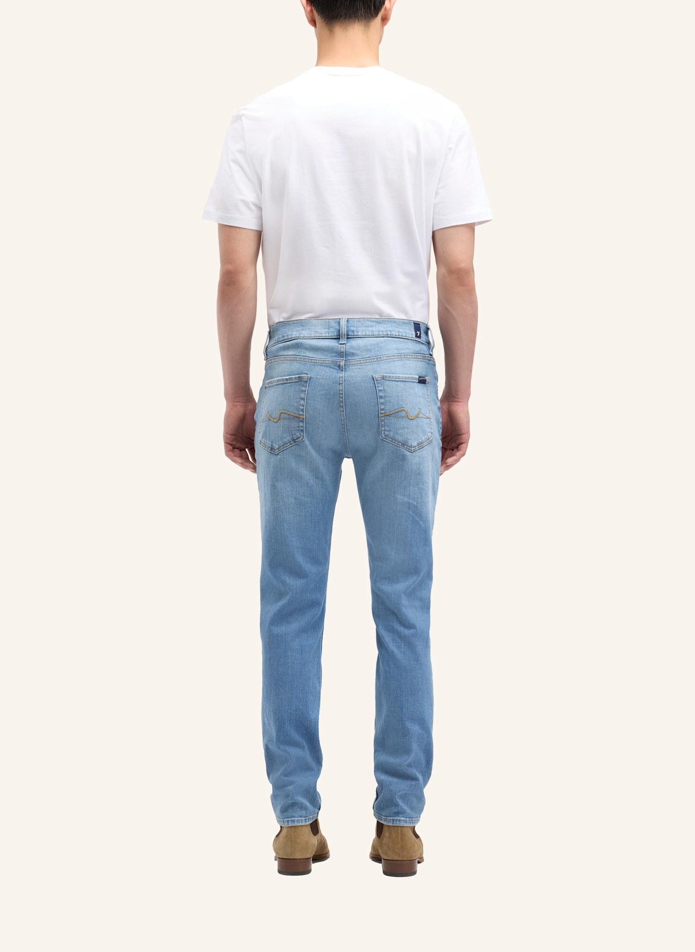 7 for all mankind Jeans SLIMMY TAPERED Skinny Fit: BLAU