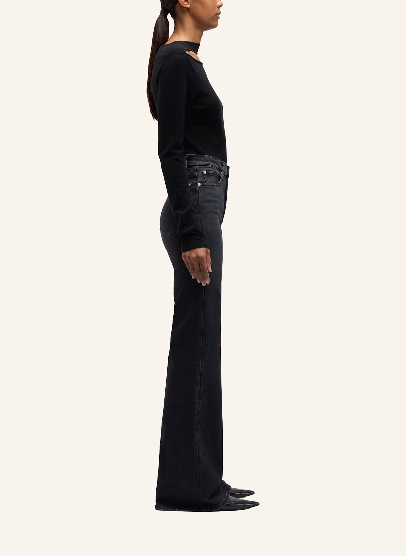 7 for all mankind Jeans MODERN DOJO Flare Fit: SCHWARZ