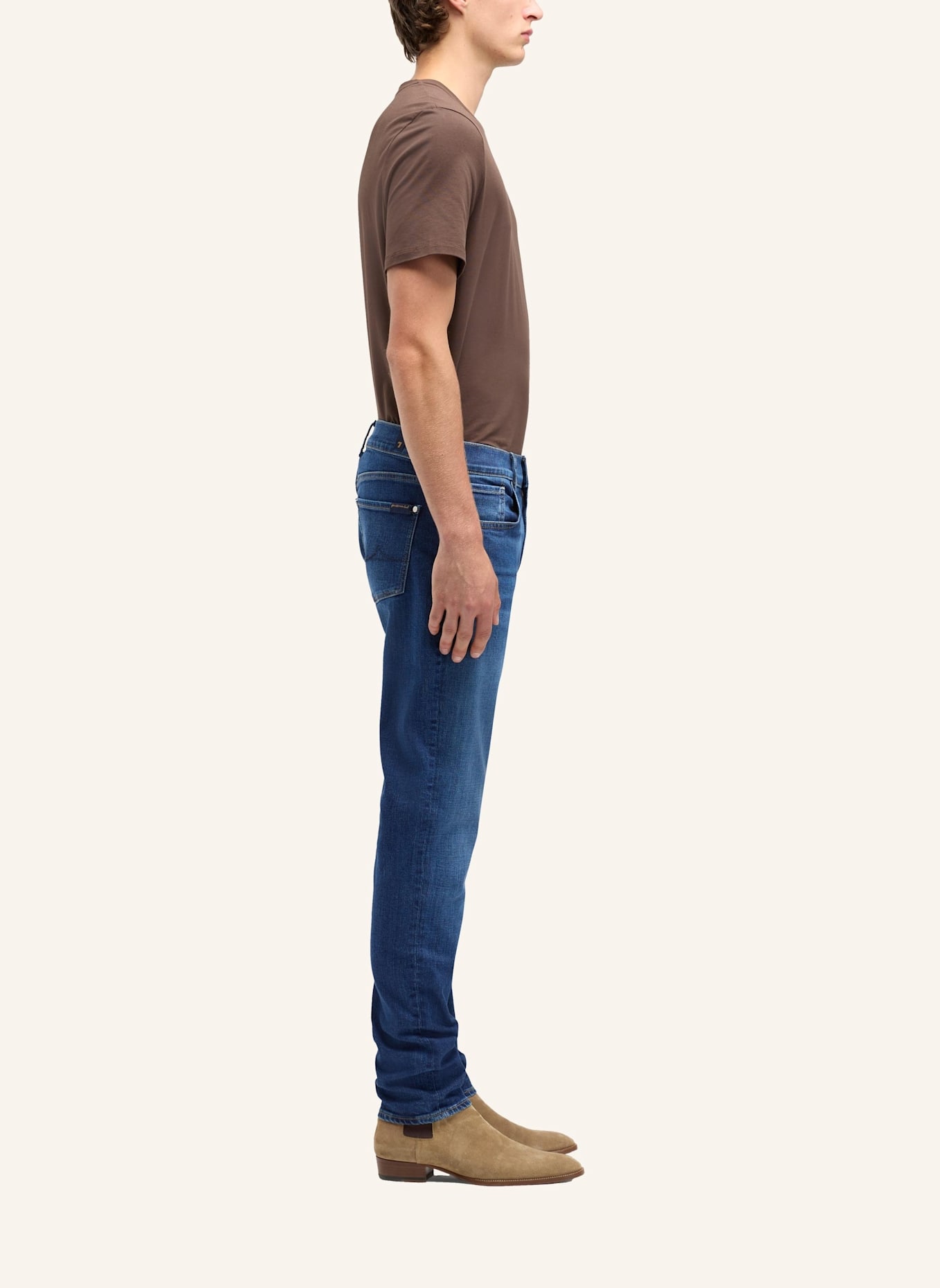 7 for all mankind Jeans SLIMMY TAPERED Skinny Fit: BLAU