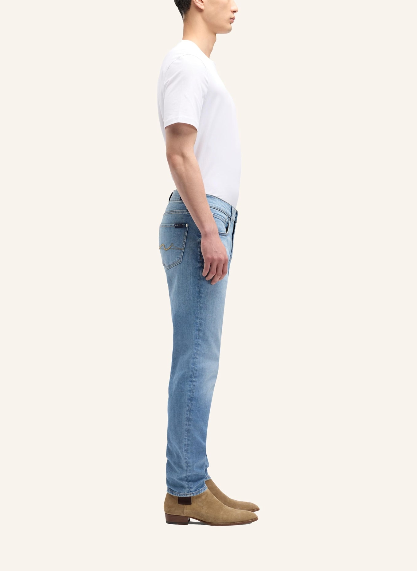 7 for all mankind Jeans SLIMMY TAPERED Skinny Fit: BLAU