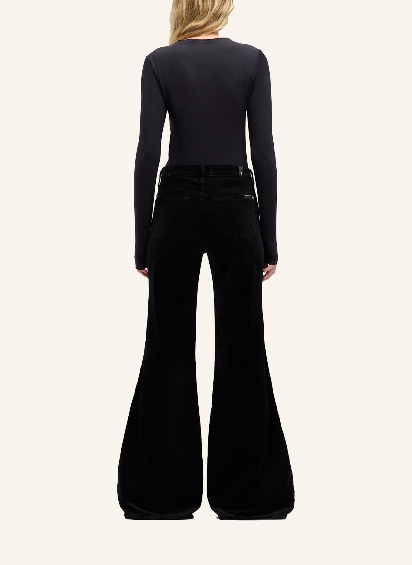 7 for all mankind Jeans RETRO FLARE Flare Fit: SCHWARZ