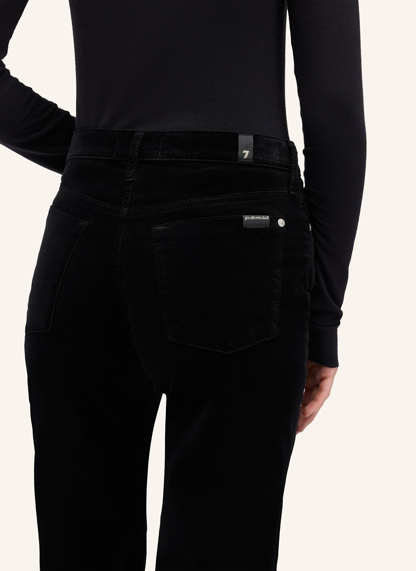 7 for all mankind Jeans RETRO FLARE Flare Fit: SCHWARZ