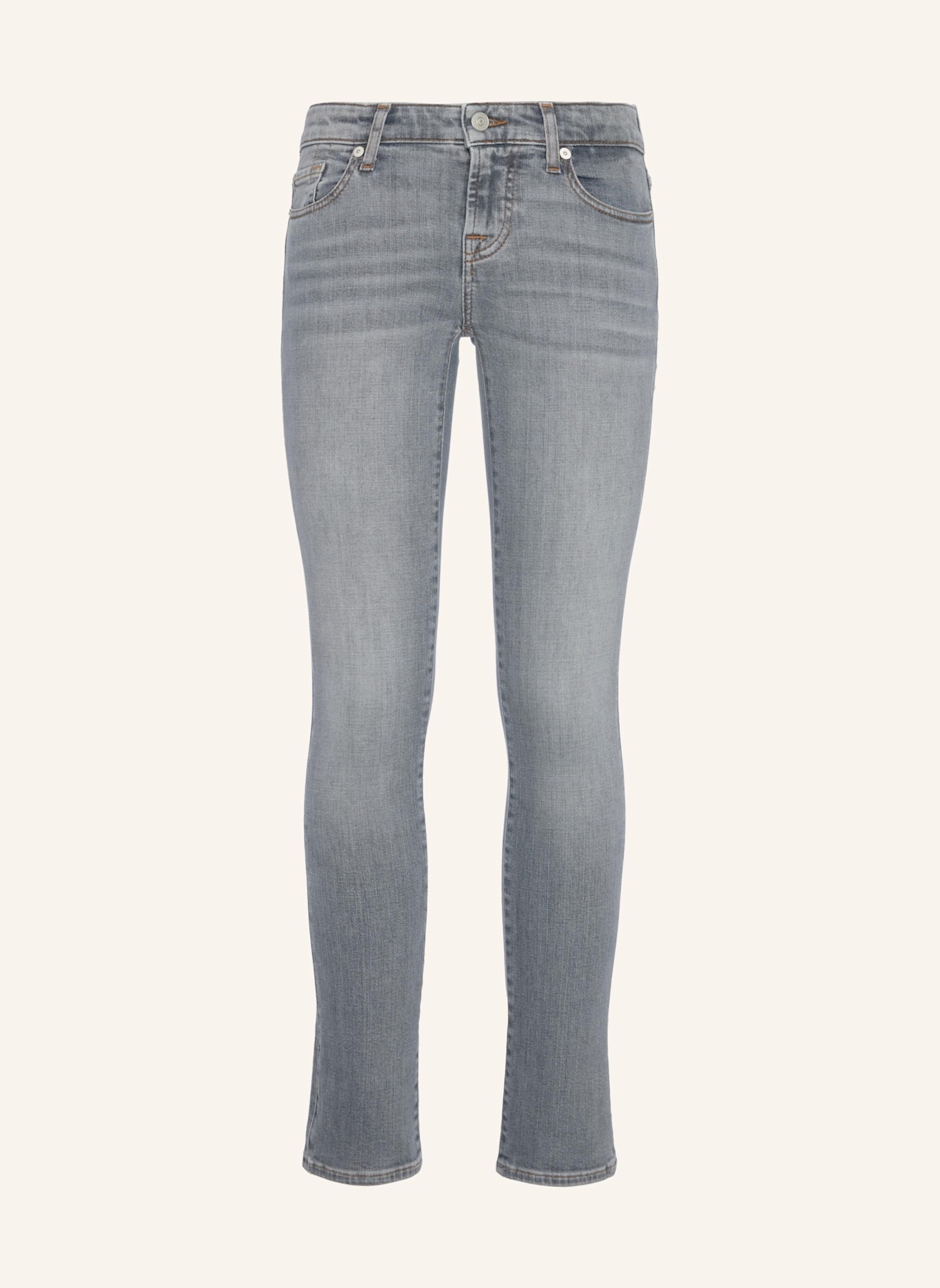 7 for all mankind Jeans LOW SKINNY Skinny Fit: GRAU