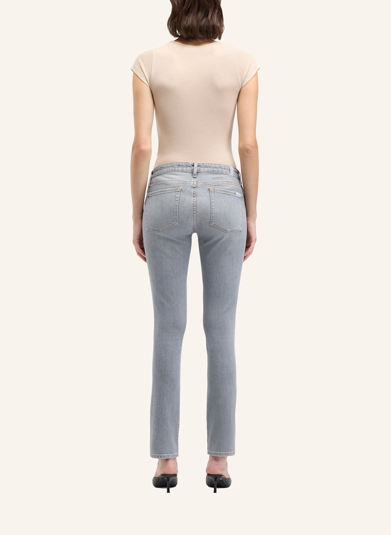 7 for all mankind Jeans LOW SKINNY Skinny Fit: GRAU