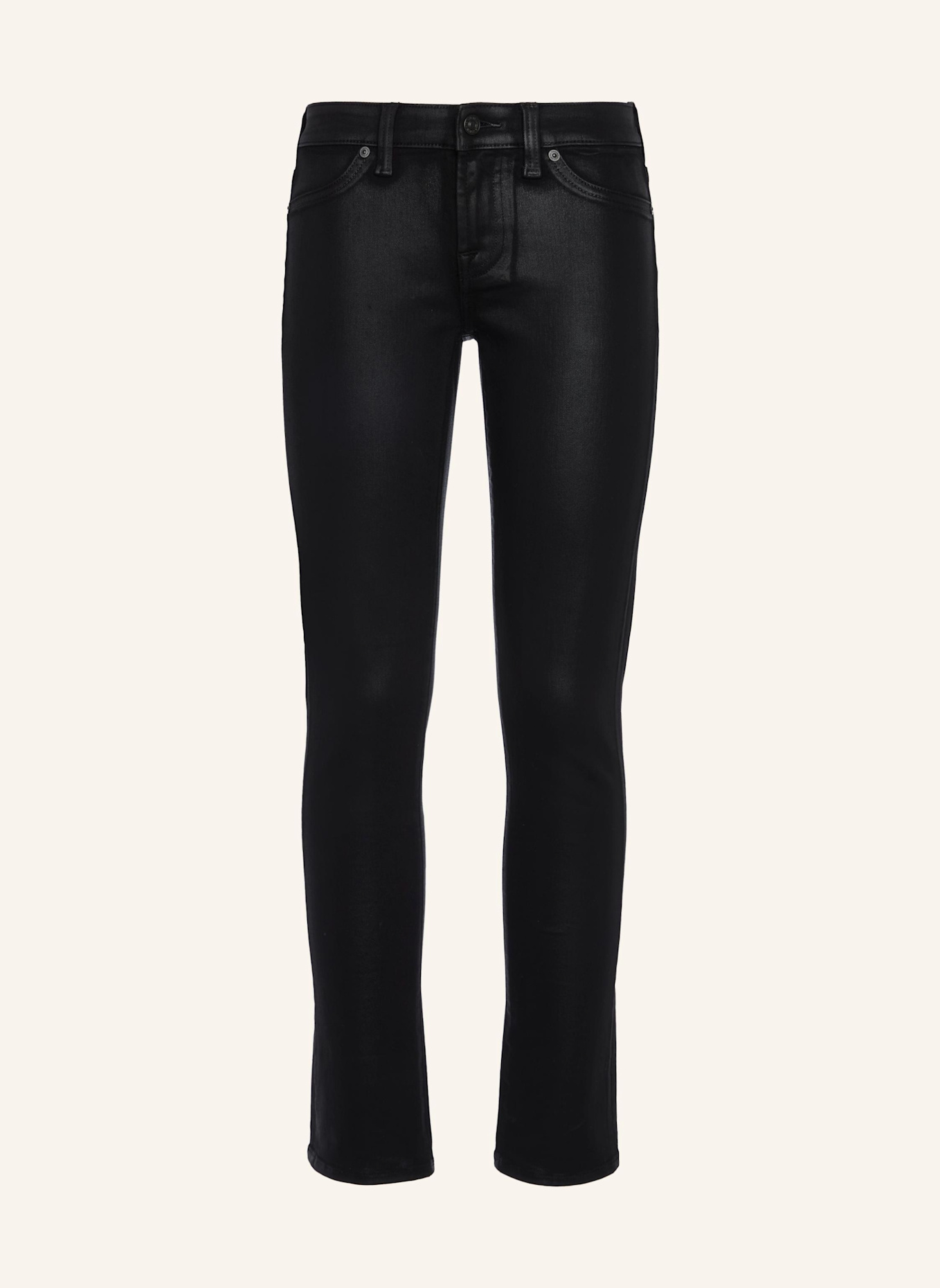 7 for all mankind Jeans LOW SKINNY Skinny Fit: SCHWARZ