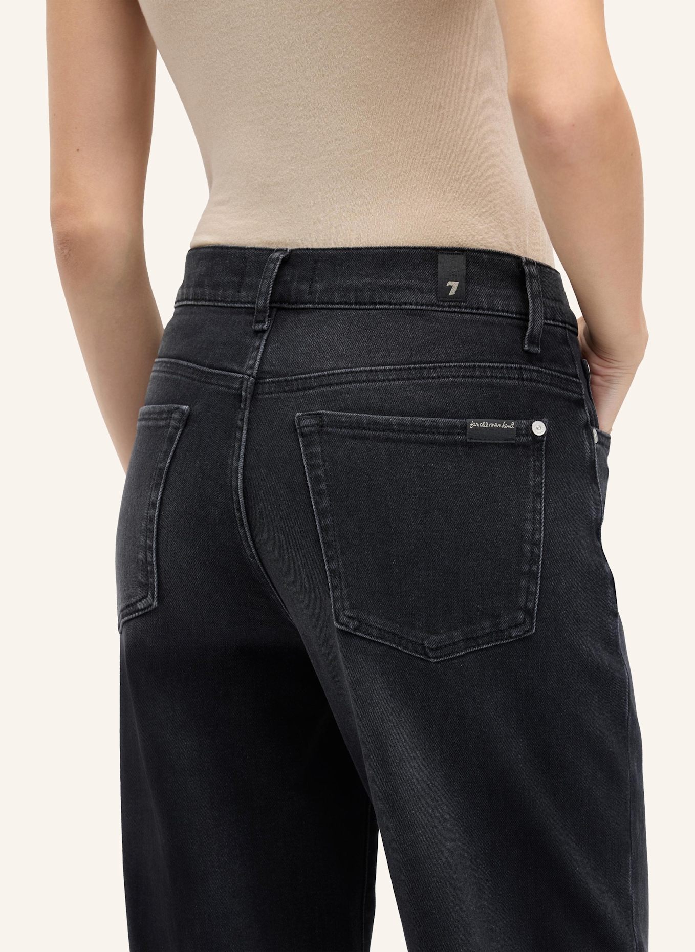 7 for all mankind Jeans STOVEPIPE STRAIGHT Straight Fit: SCHWARZ