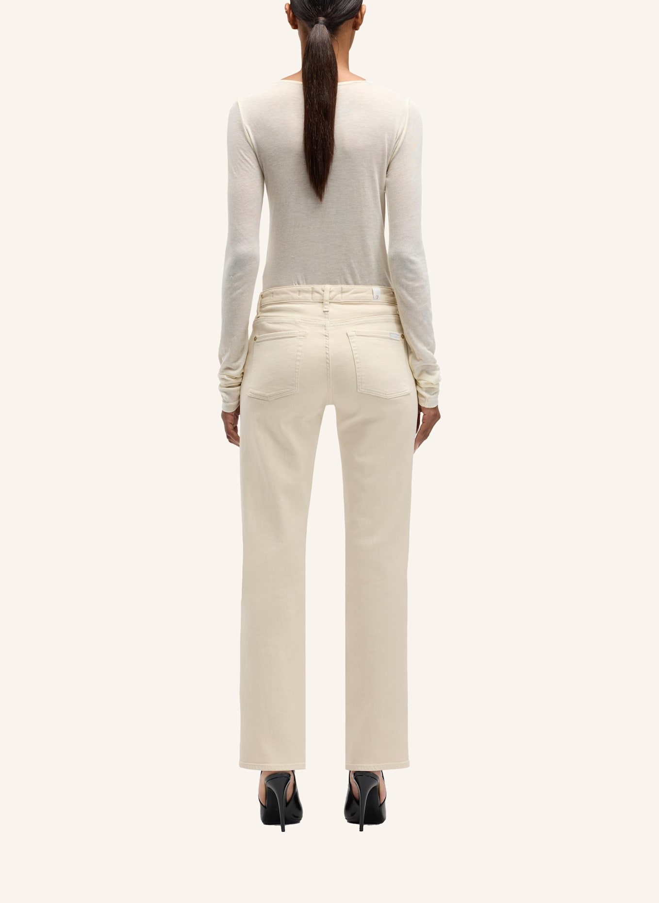 7 for all mankind Jeans CALIE STRAIGHT Straight Fit: BEIGE