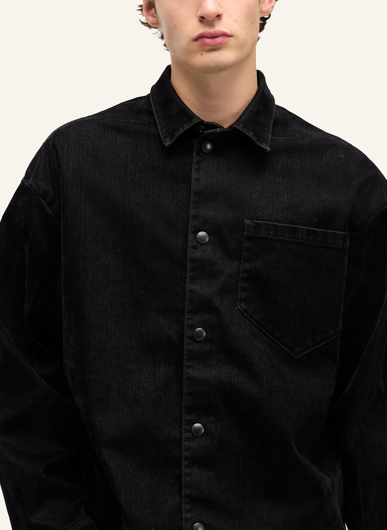 7 for all mankind OVERSHIRT: SCHWARZ