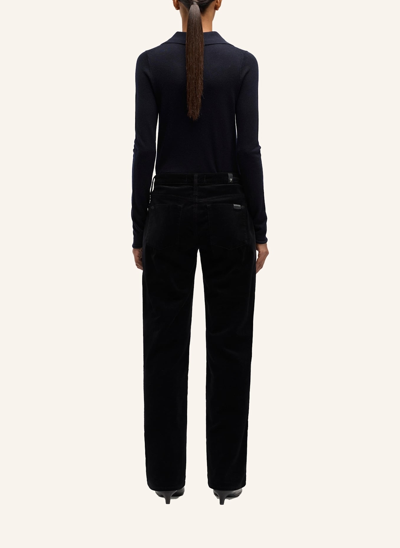 7 for all mankind Jeans CALIE STRAIGHT Straight Fit: SCHWARZ