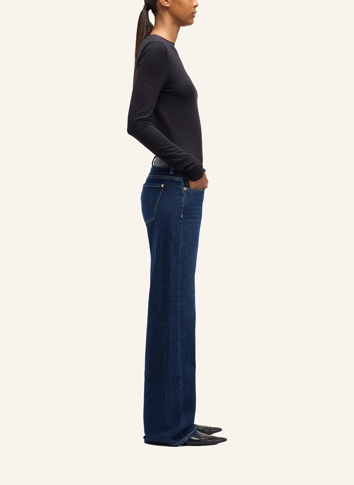 7 for all mankind Jeans LOW STRAIGHT Straight Fit: BLAU