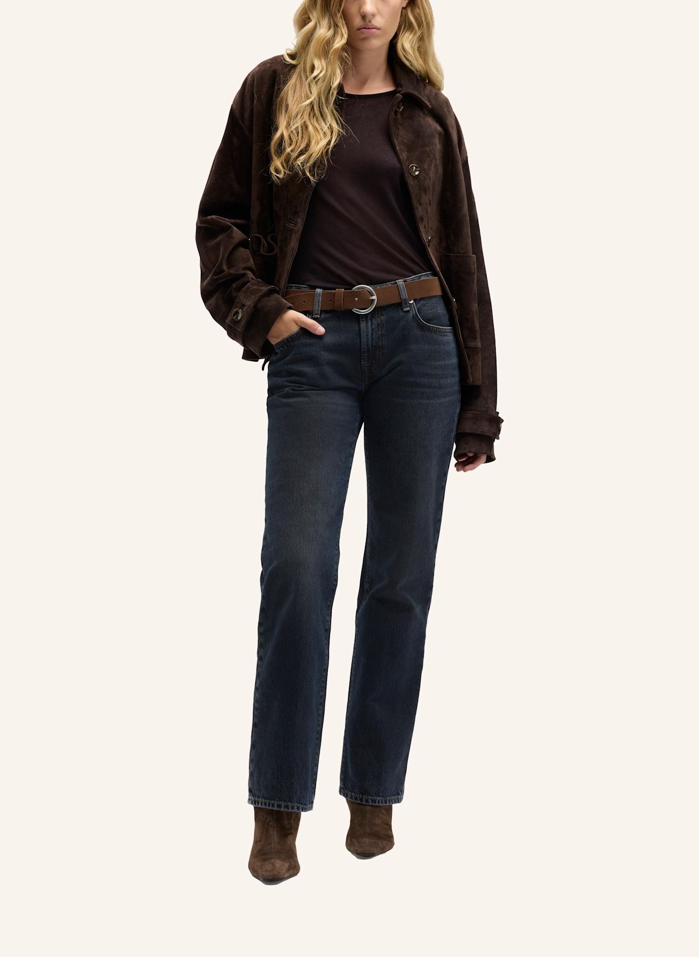 7 for all mankind Jeans CALIE STRAIGHT Straight Fit: BLAU