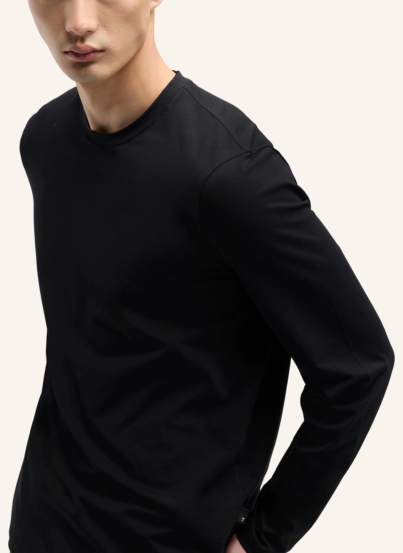7 for all mankind LS TEE: SCHWARZ