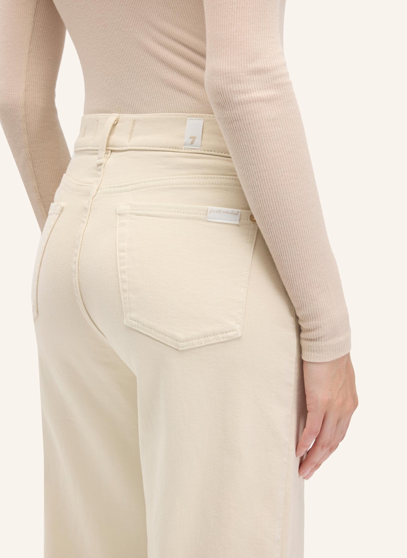 7 for all mankind Jeans LOTTA Wide Fit: BEIGE