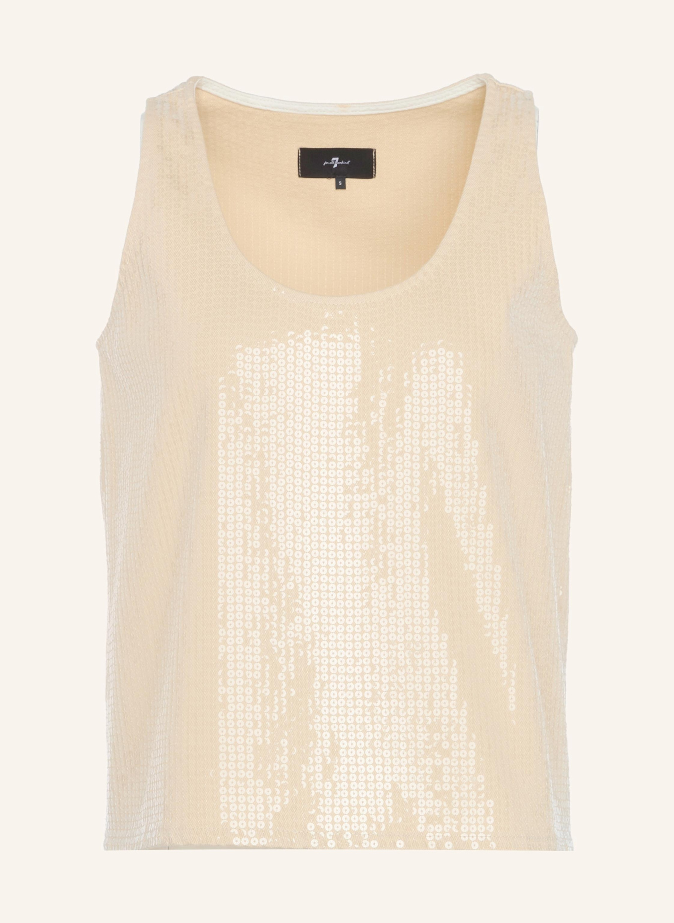 7 for all mankind LONG TANK: WEISS