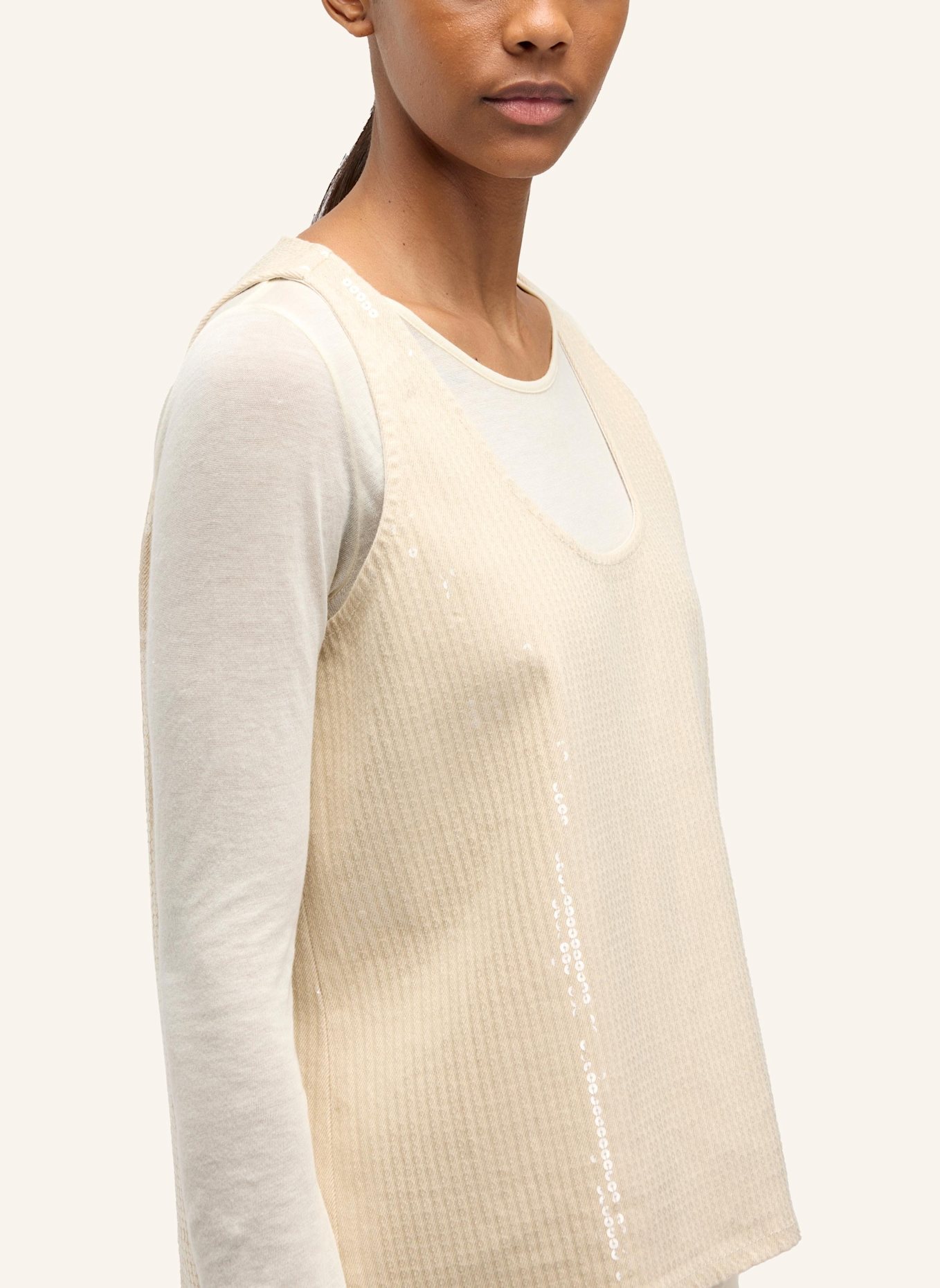 7 for all mankind LONG TANK: WEISS