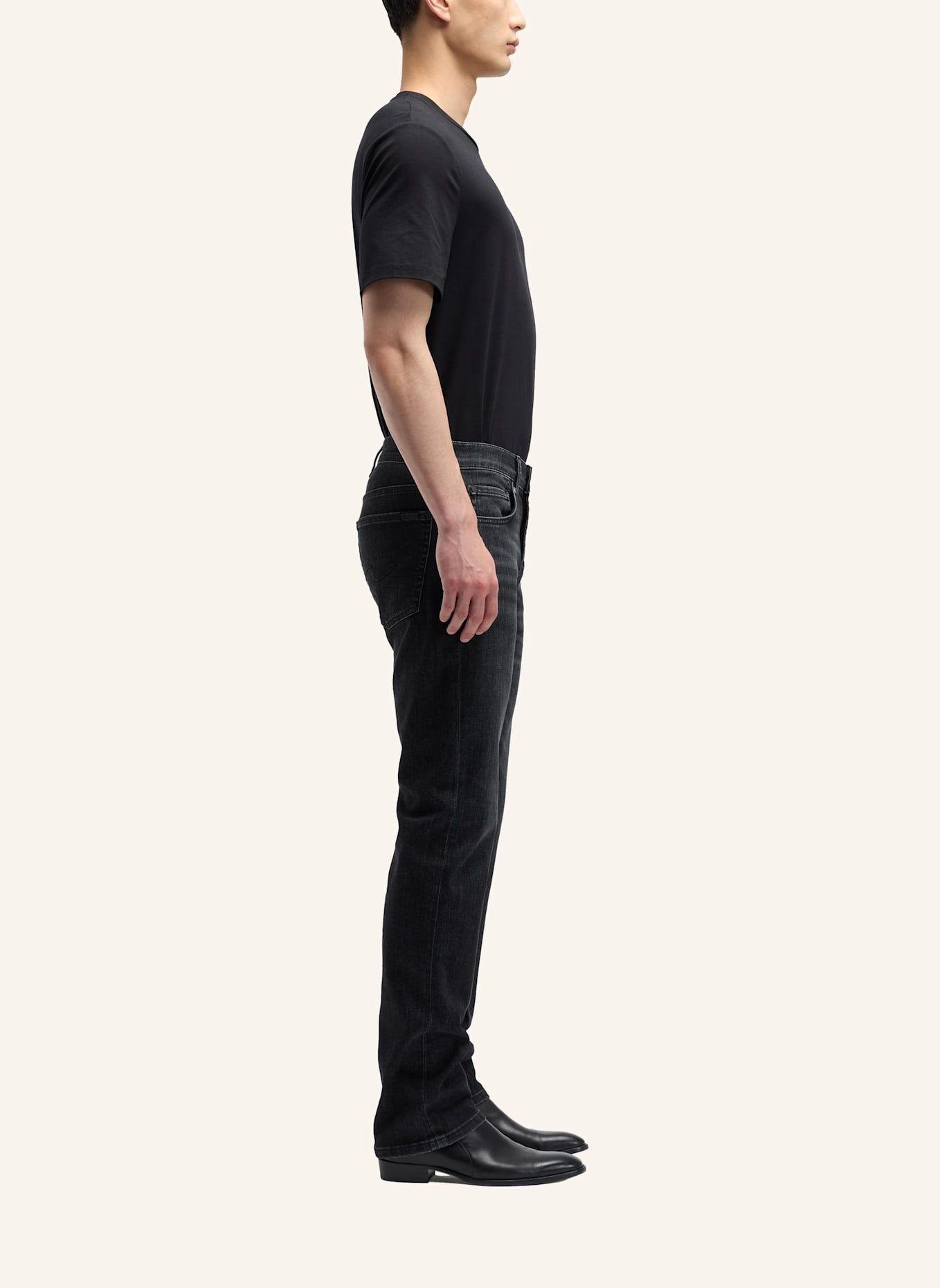 7 for all mankind Jeans STANDARD Straight Fit: SCHWARZ
