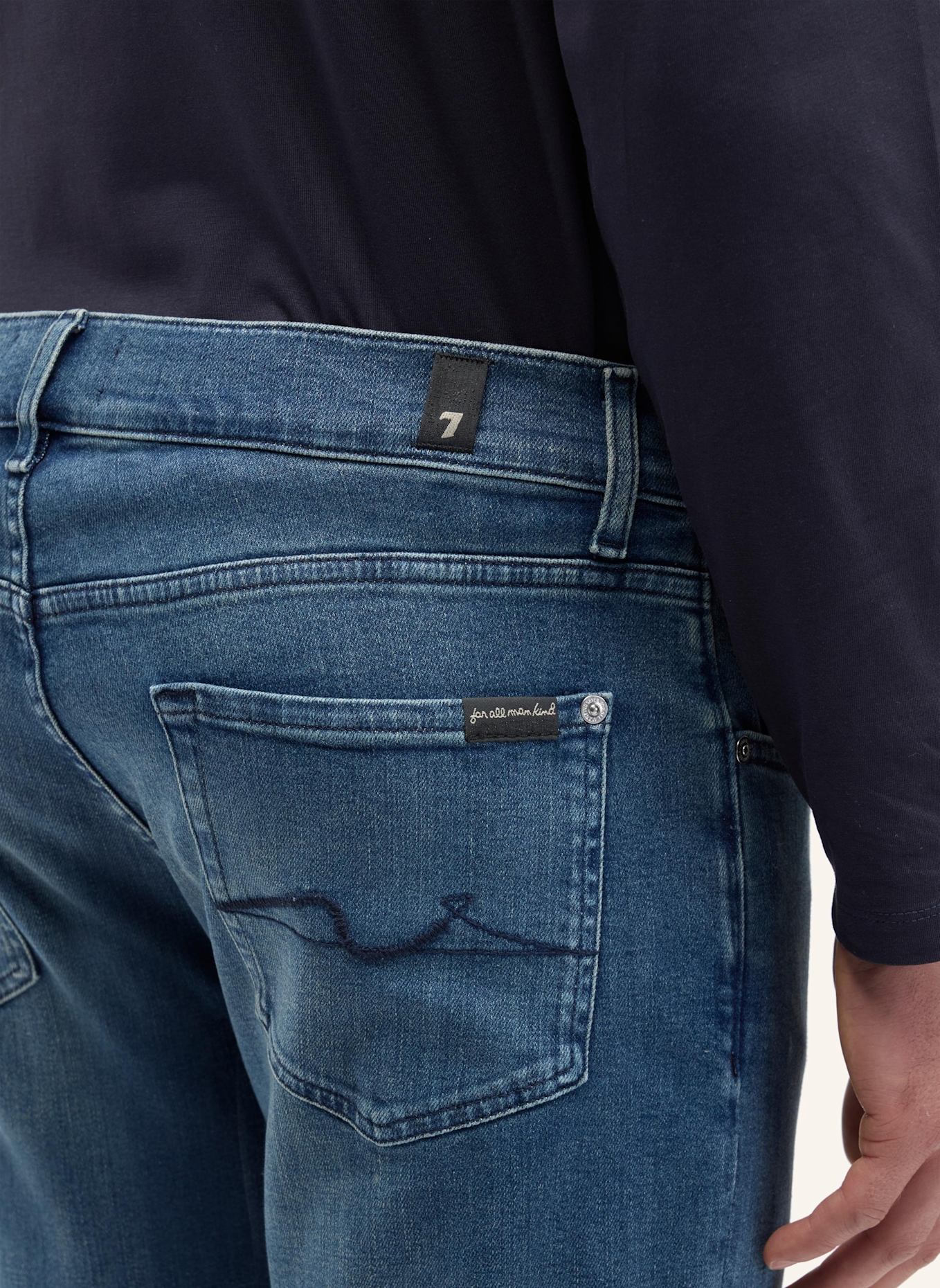 7 for all mankind Jeans SLIMMY TAPERED Skinny Fit: BLAU