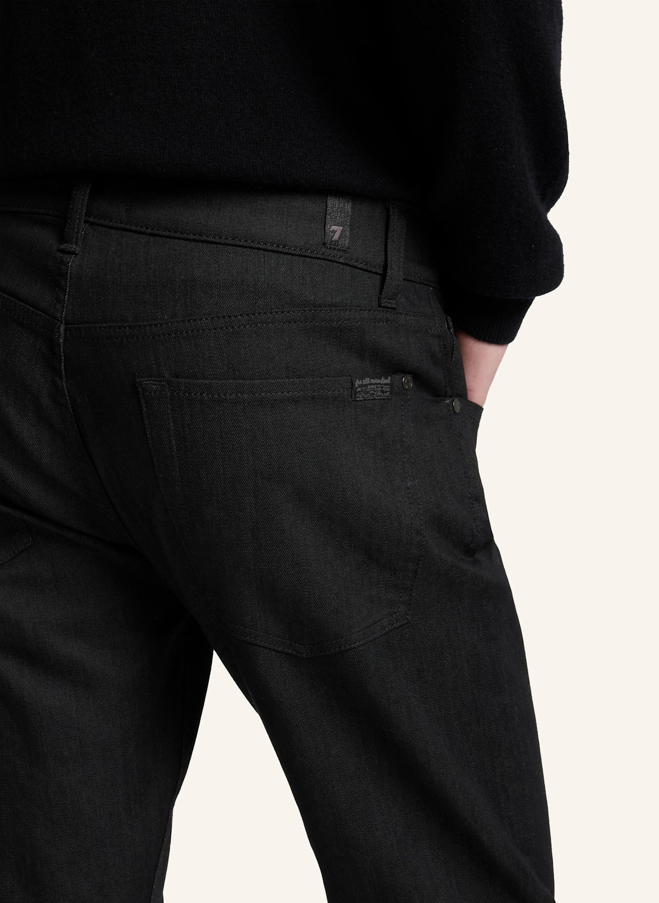 7 for all mankind Jeans THE STRAIGHT Straight Fit: SCHWARZ