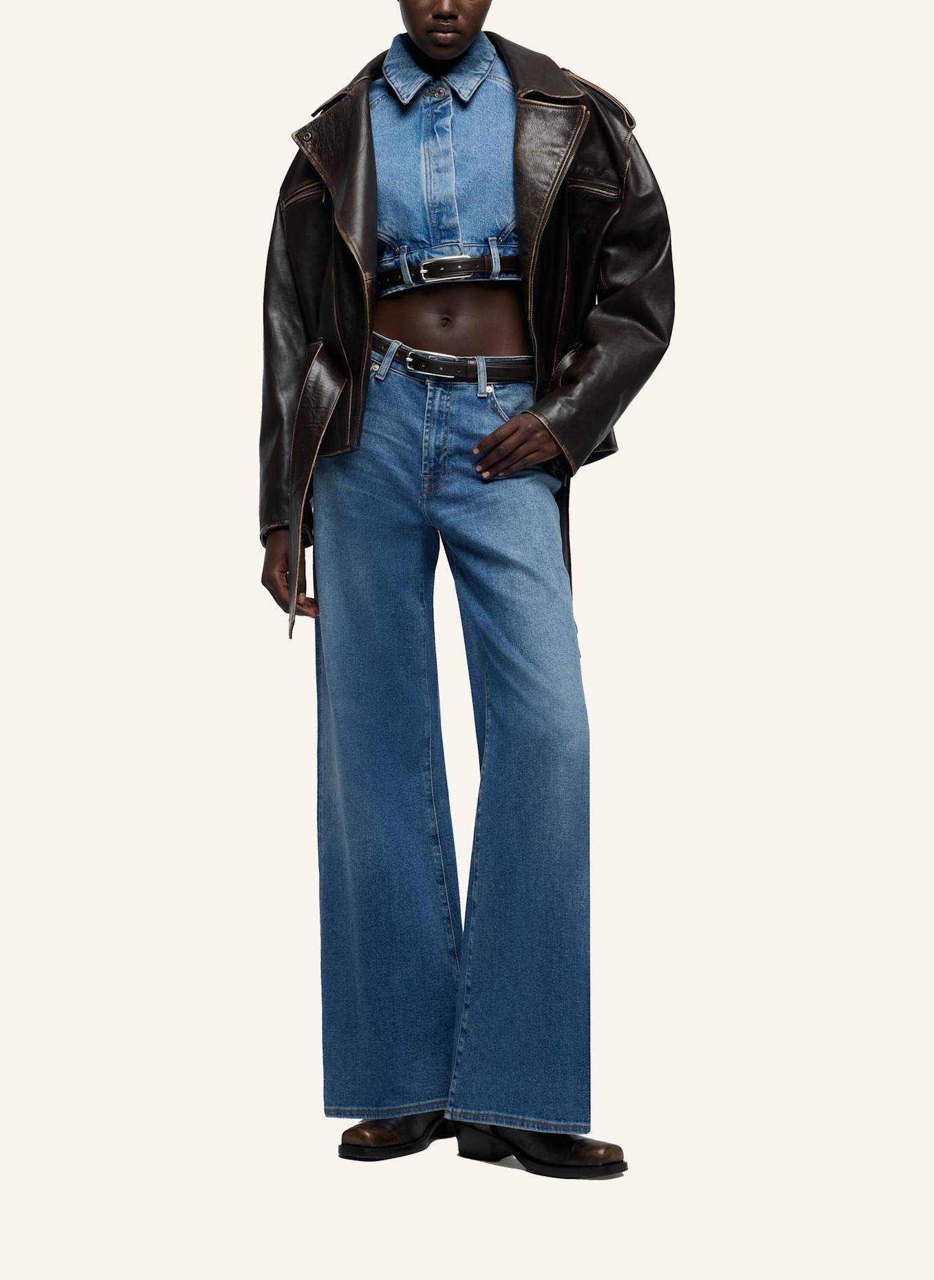 7 for all mankind Jeans LOTTA TAILORLESS Wide Fit: BLAU