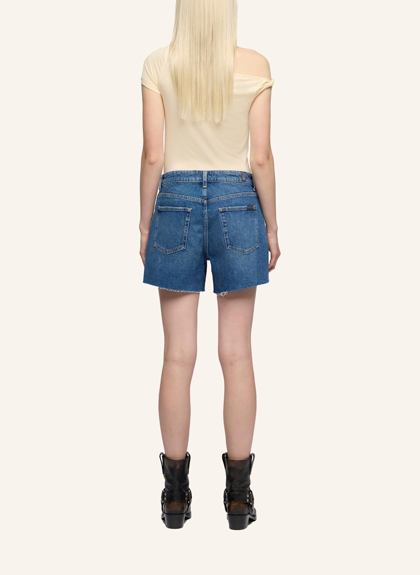 7 for all mankind MONROE LONG SHORTS: BLAU