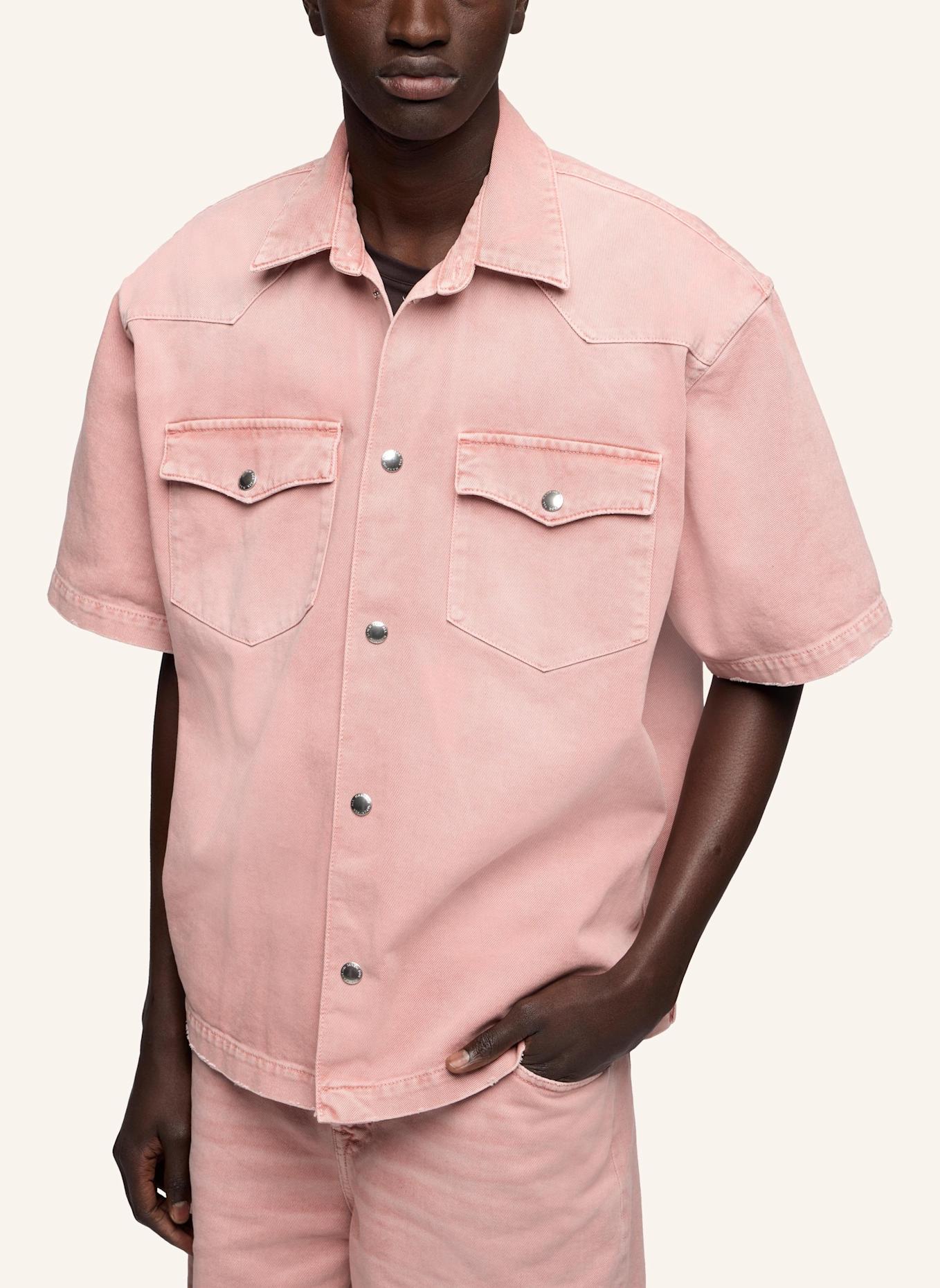 7 for all mankind S/S WESTERN OVERSHIRT: PINK