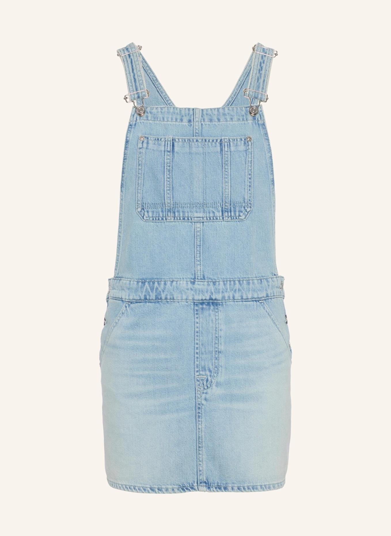 7 for all mankind DUNGARESS SKIRT: BLAU