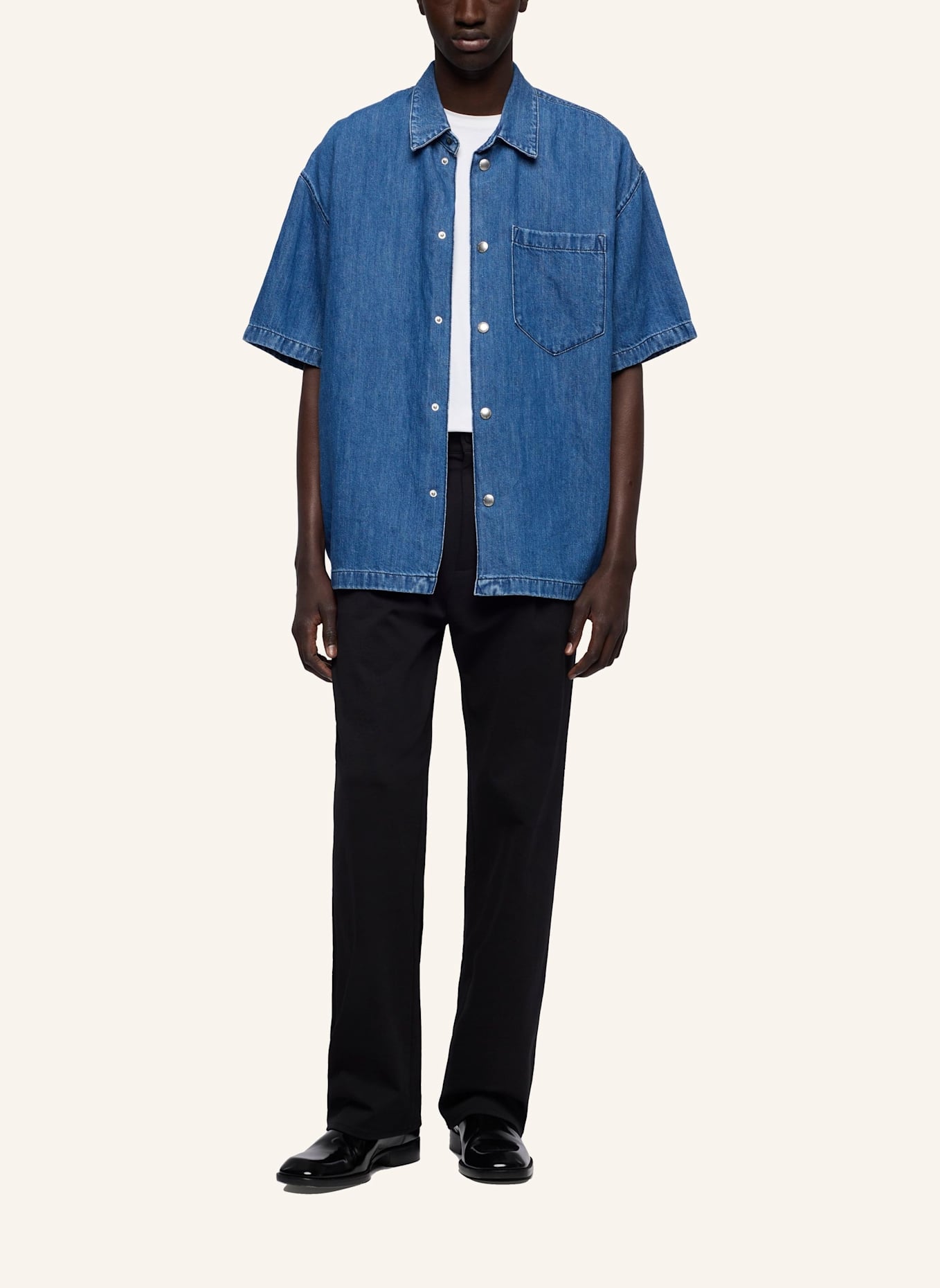 7 for all mankind S/S OVERSHIRT: BLAU