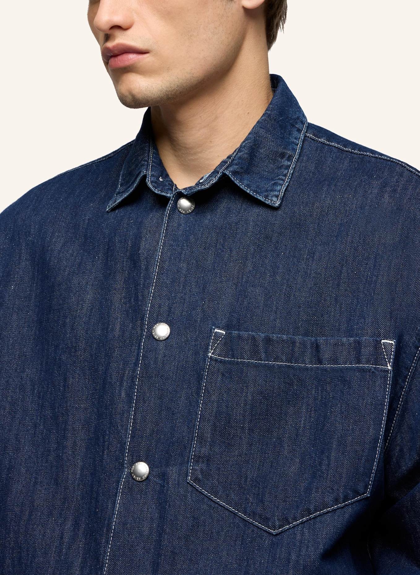 7 for all mankind L/S OVERSHIRT: BLAU