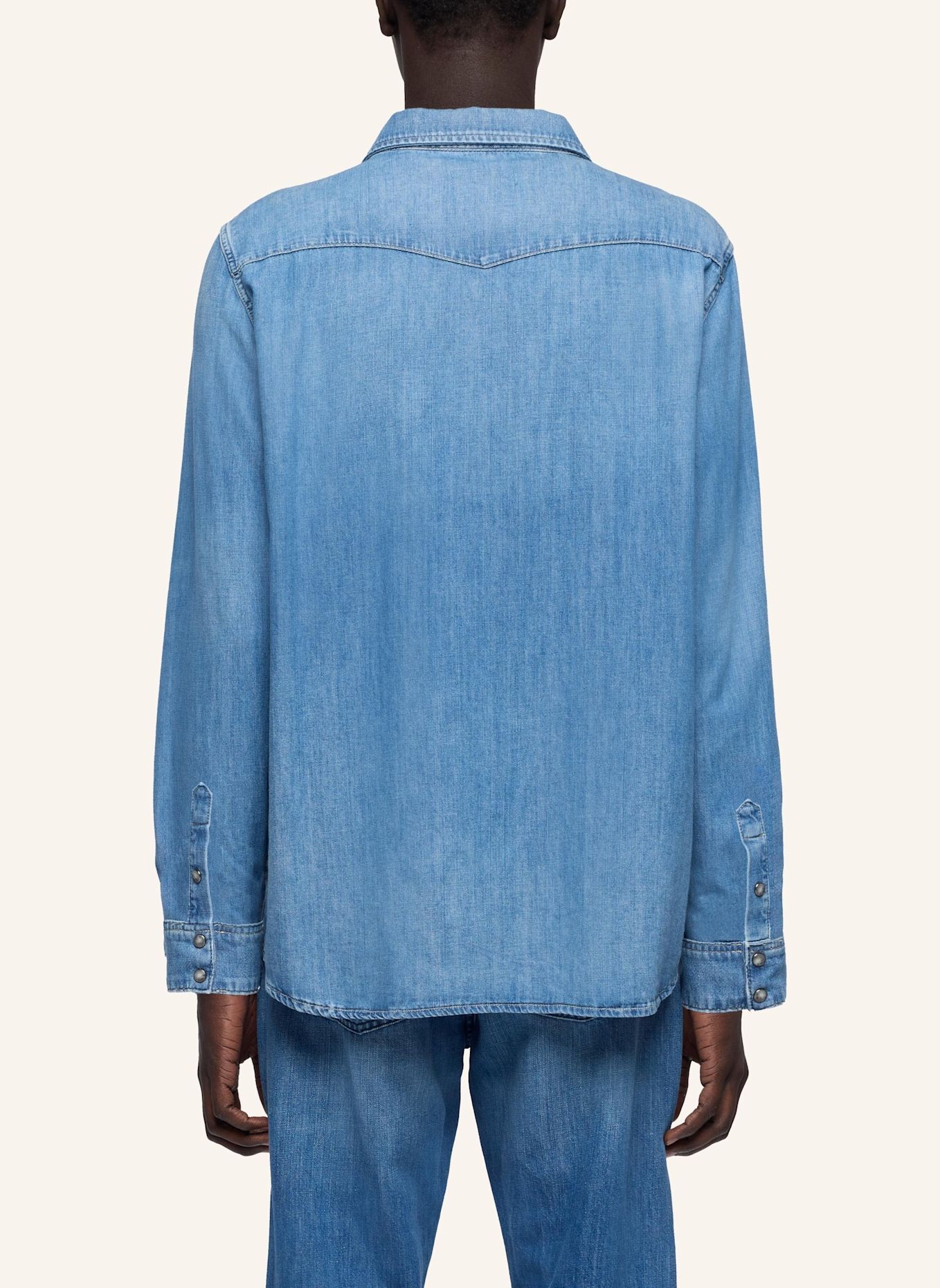 7 for all mankind WESTERN SHIRT: BLAU