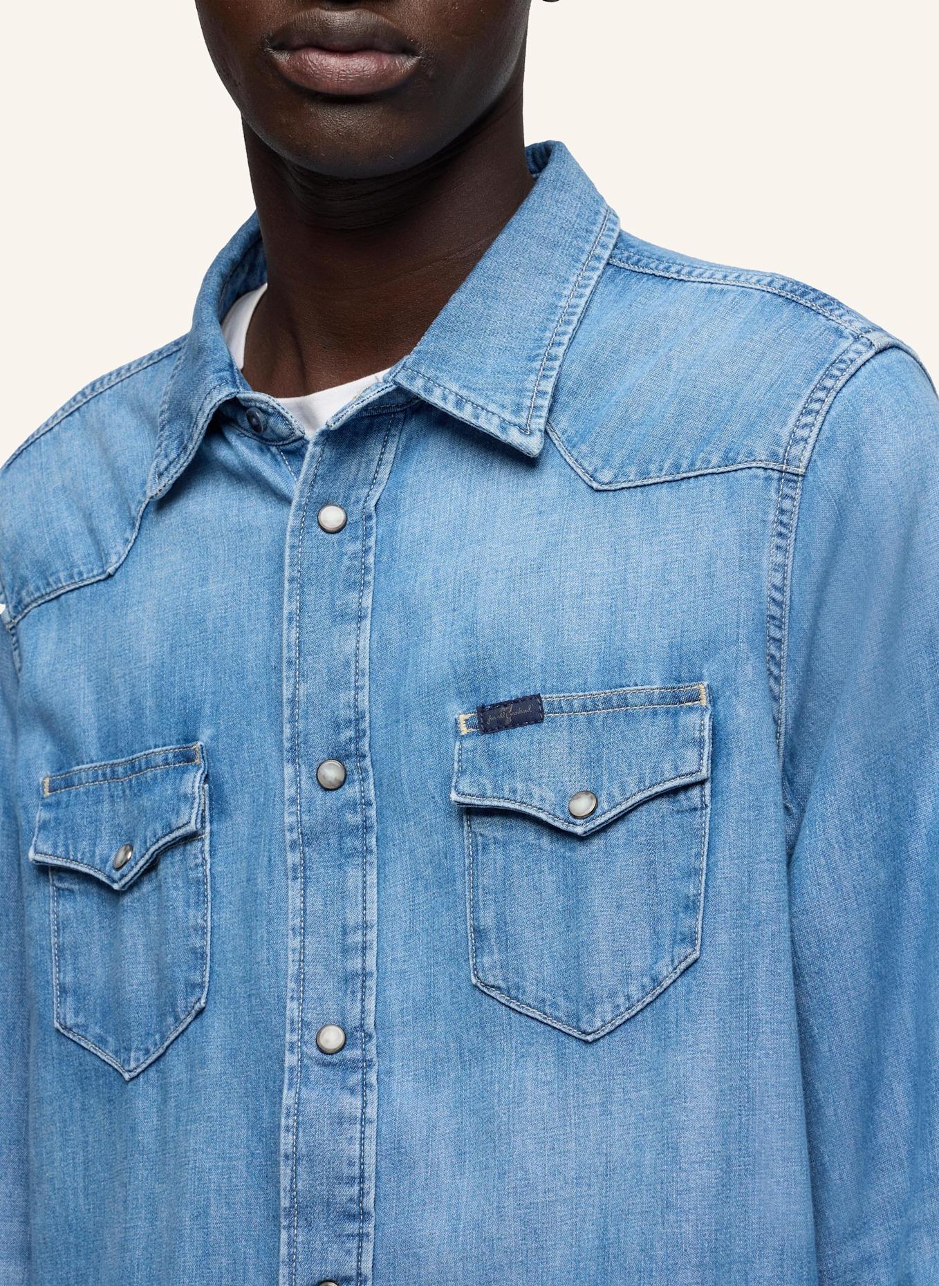 7 for all mankind WESTERN SHIRT: BLAU