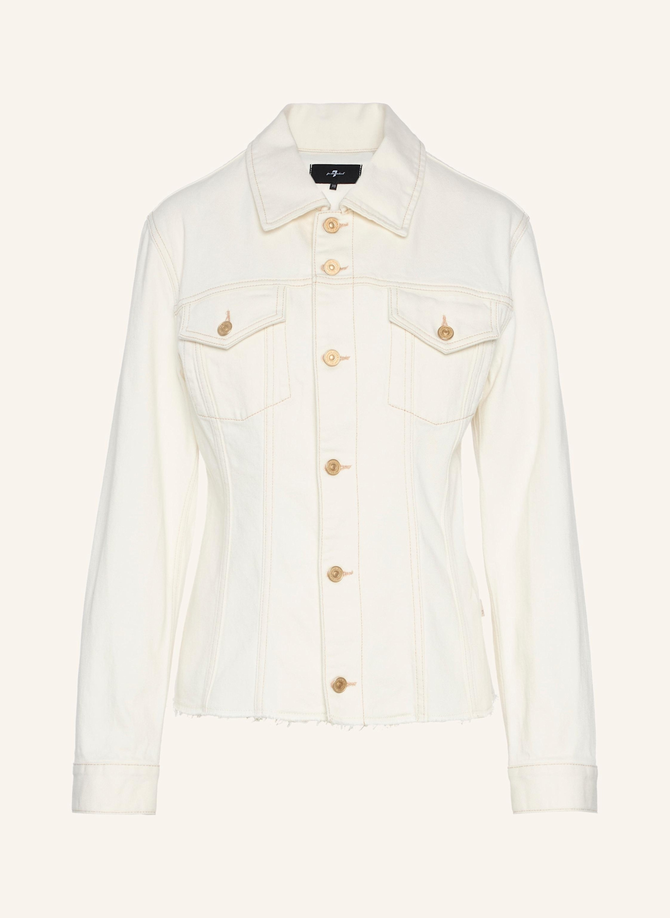 7 for all mankind CINCHED JACKET: WEISS