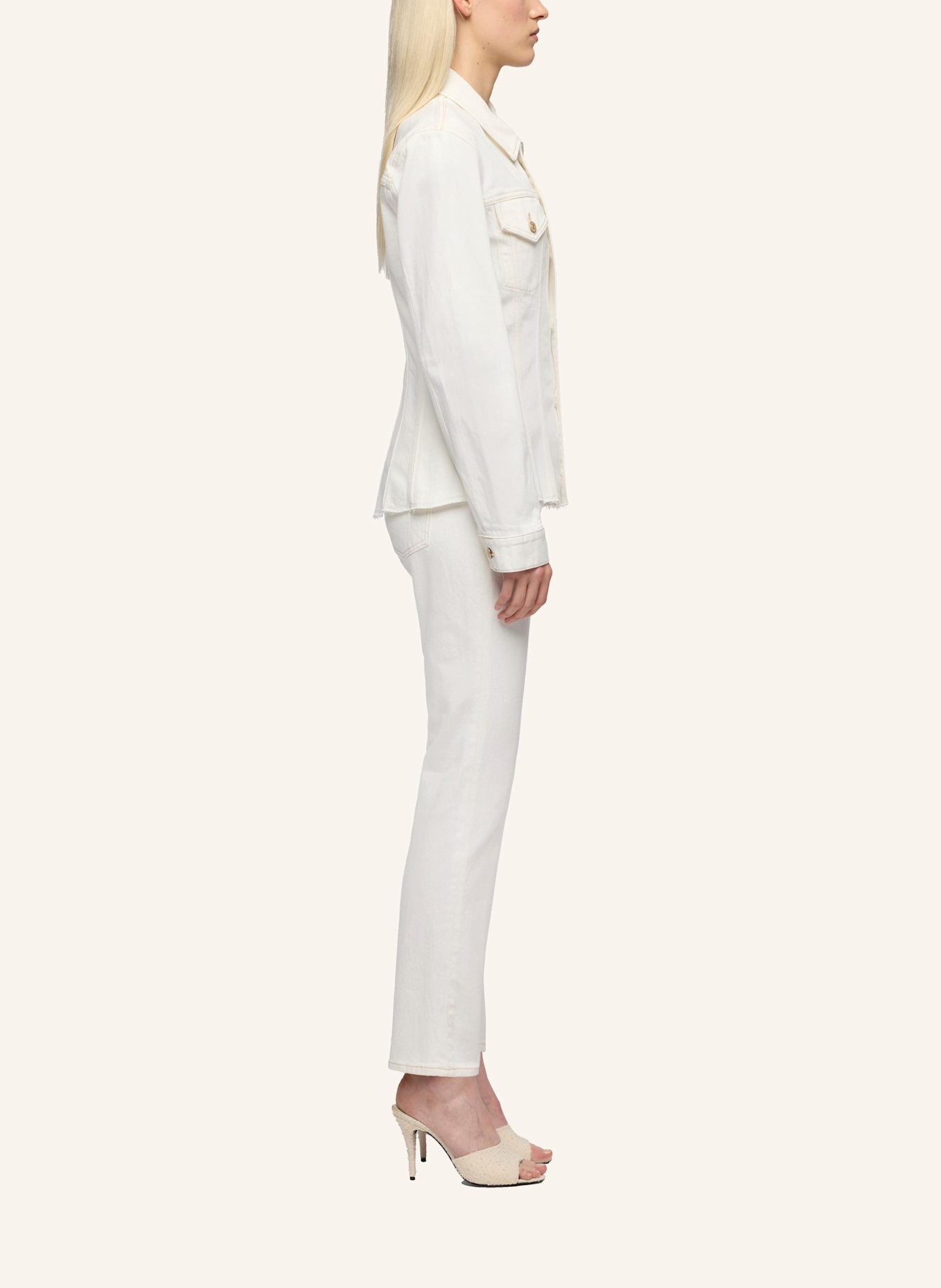 7 for all mankind CINCHED JACKET: WEISS