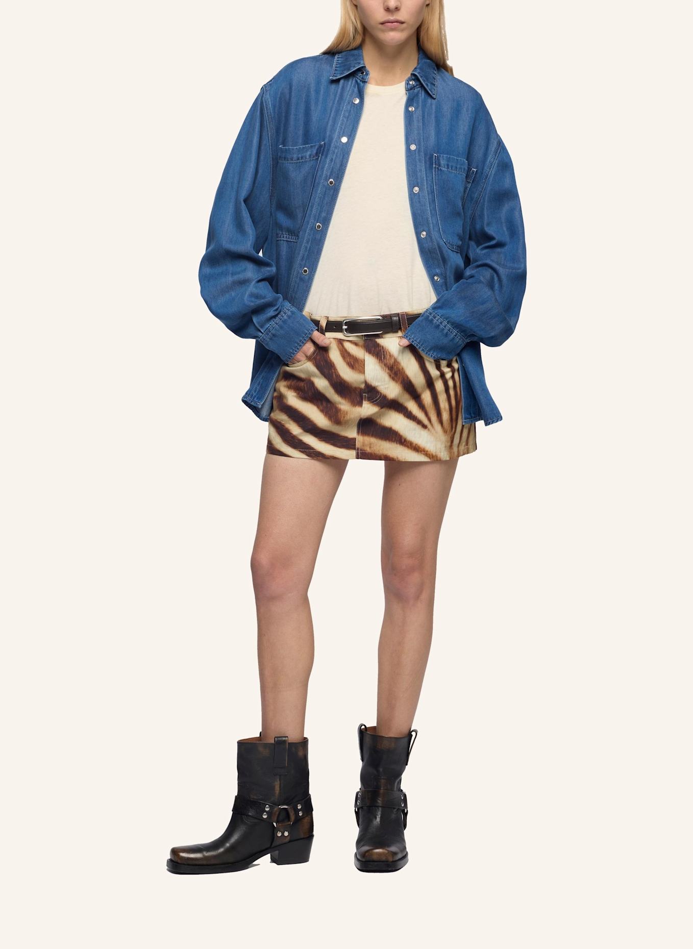 7 for all mankind MILITARY SHIRT: BLAU