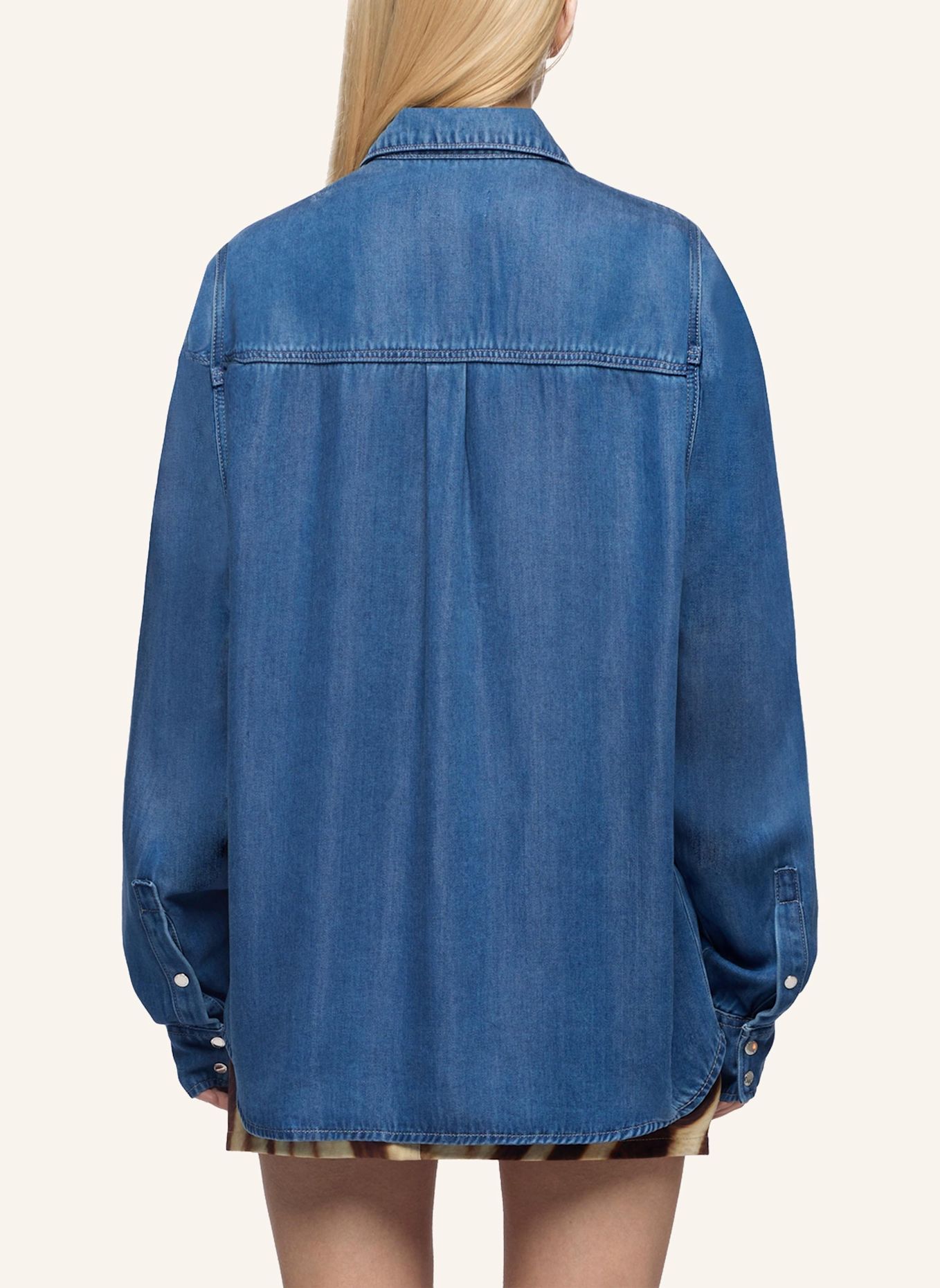 7 for all mankind MILITARY SHIRT: BLAU