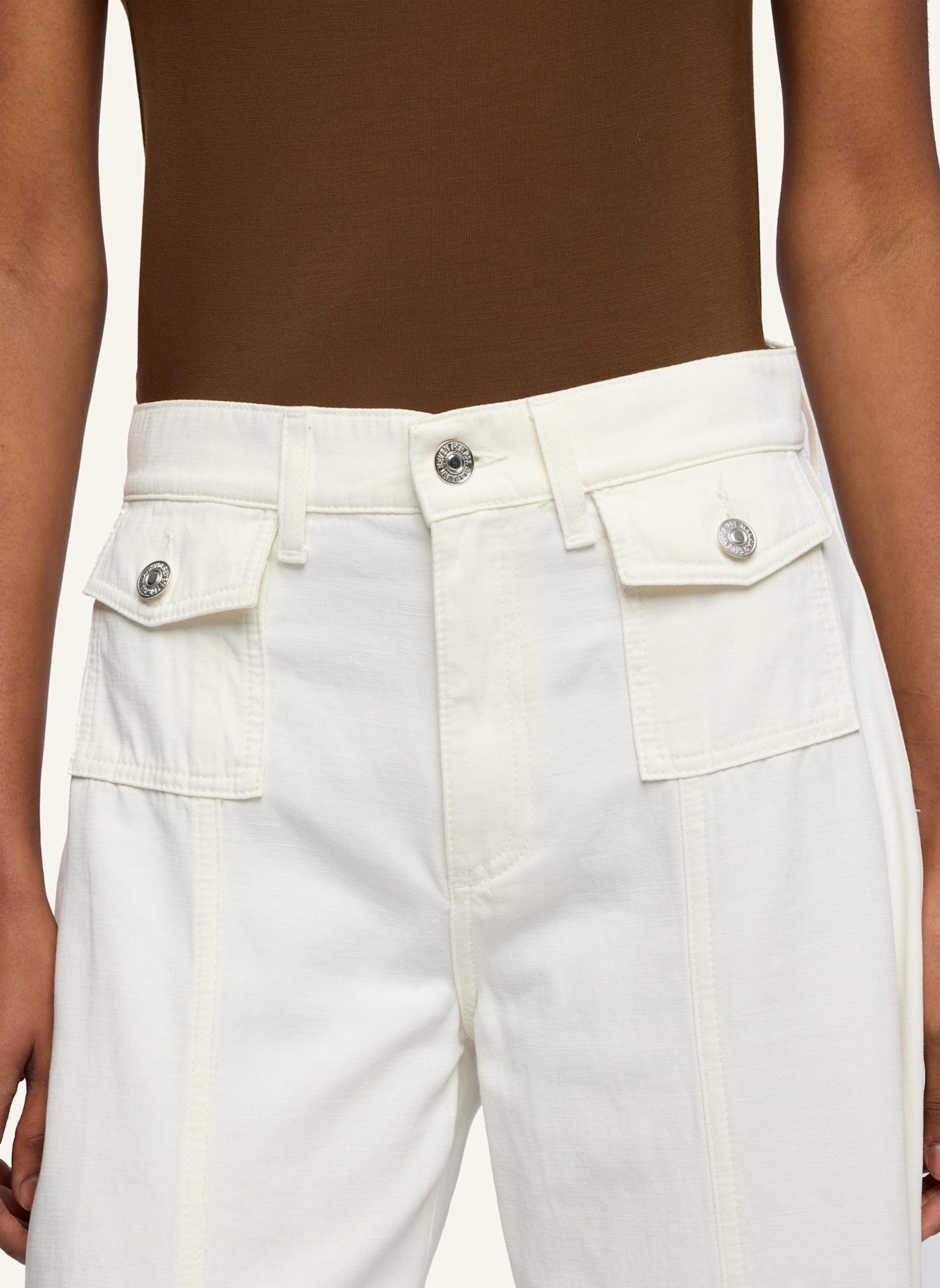 7 for all mankind Jeans Wide Wide Fit: WEISS