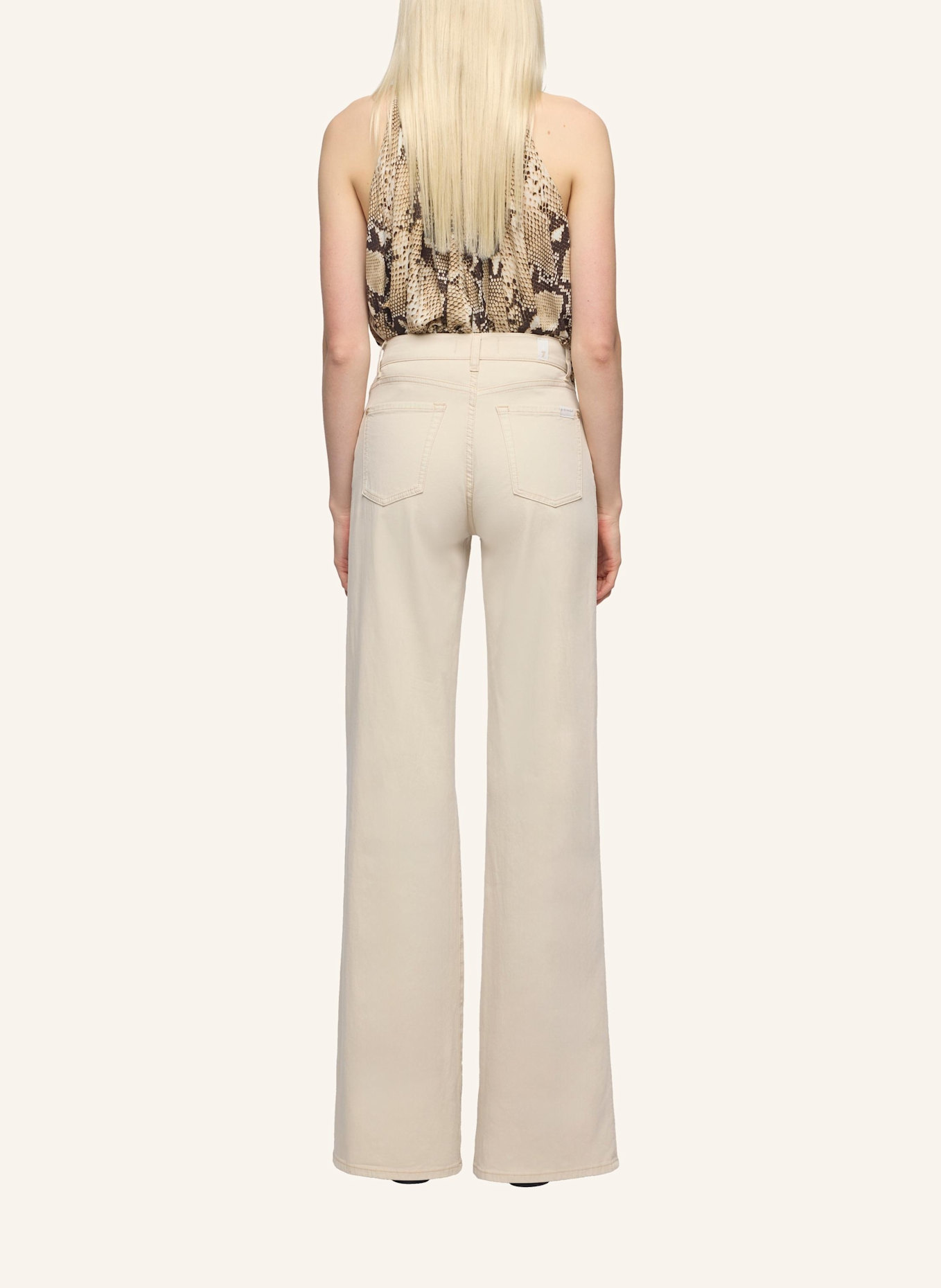 7 for all mankind Wide Leg Jeans LOTTA: BEIGE