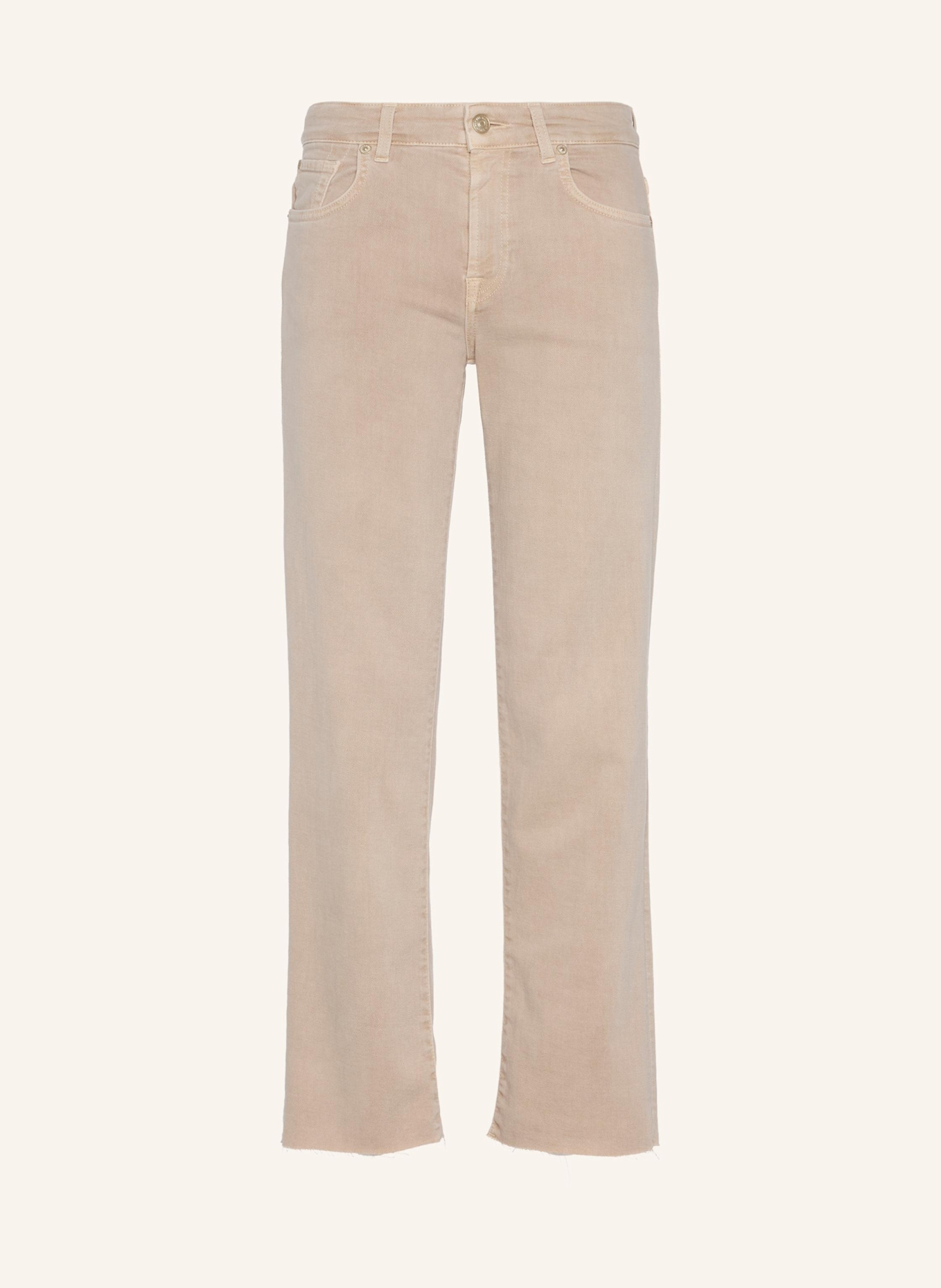 7 for all mankind Straight Jeans CALIE STRAIGHT ANKLE: BEIGE