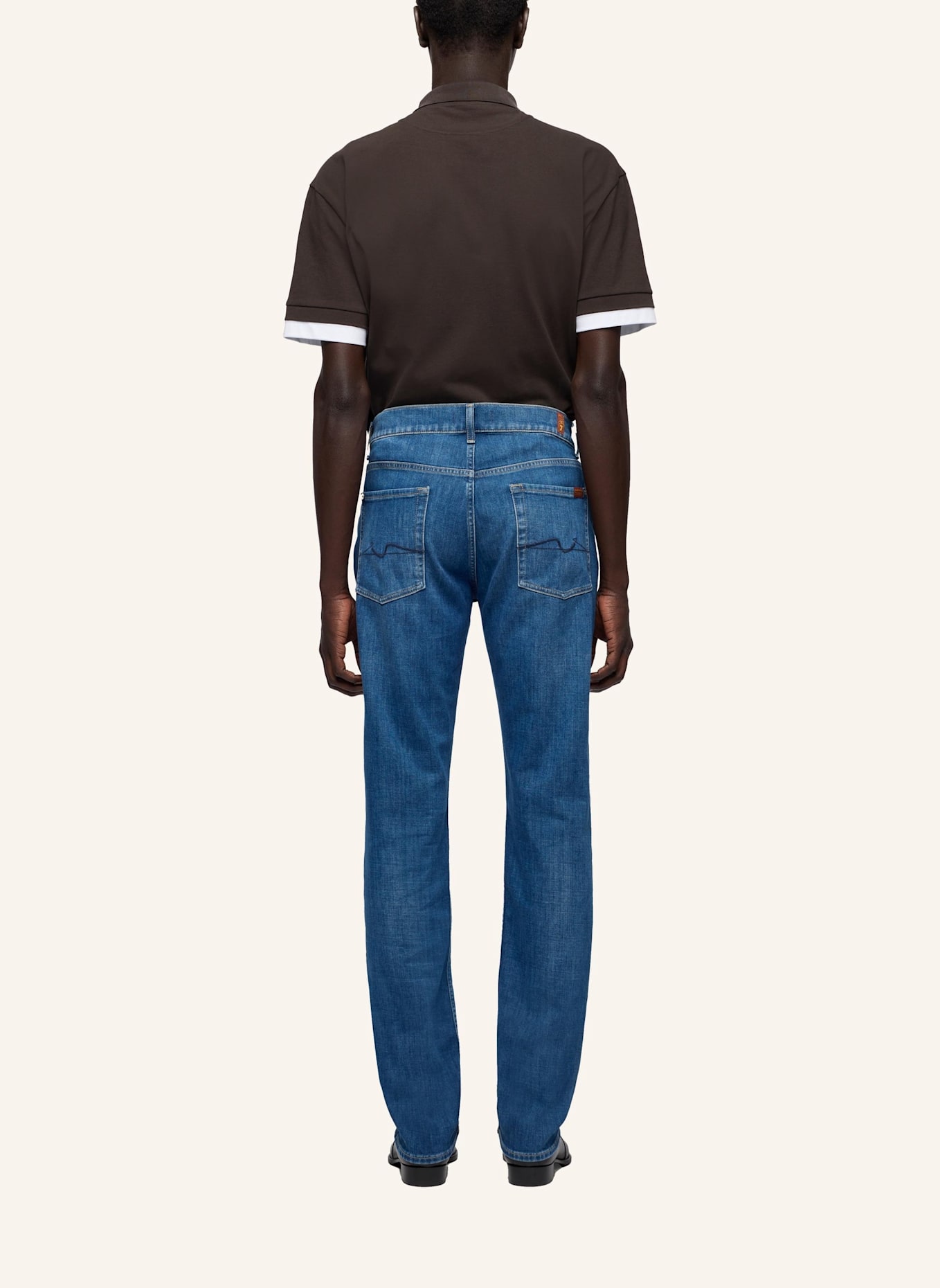 7 for all mankind Jeans Straight Straight Fit: BLAU