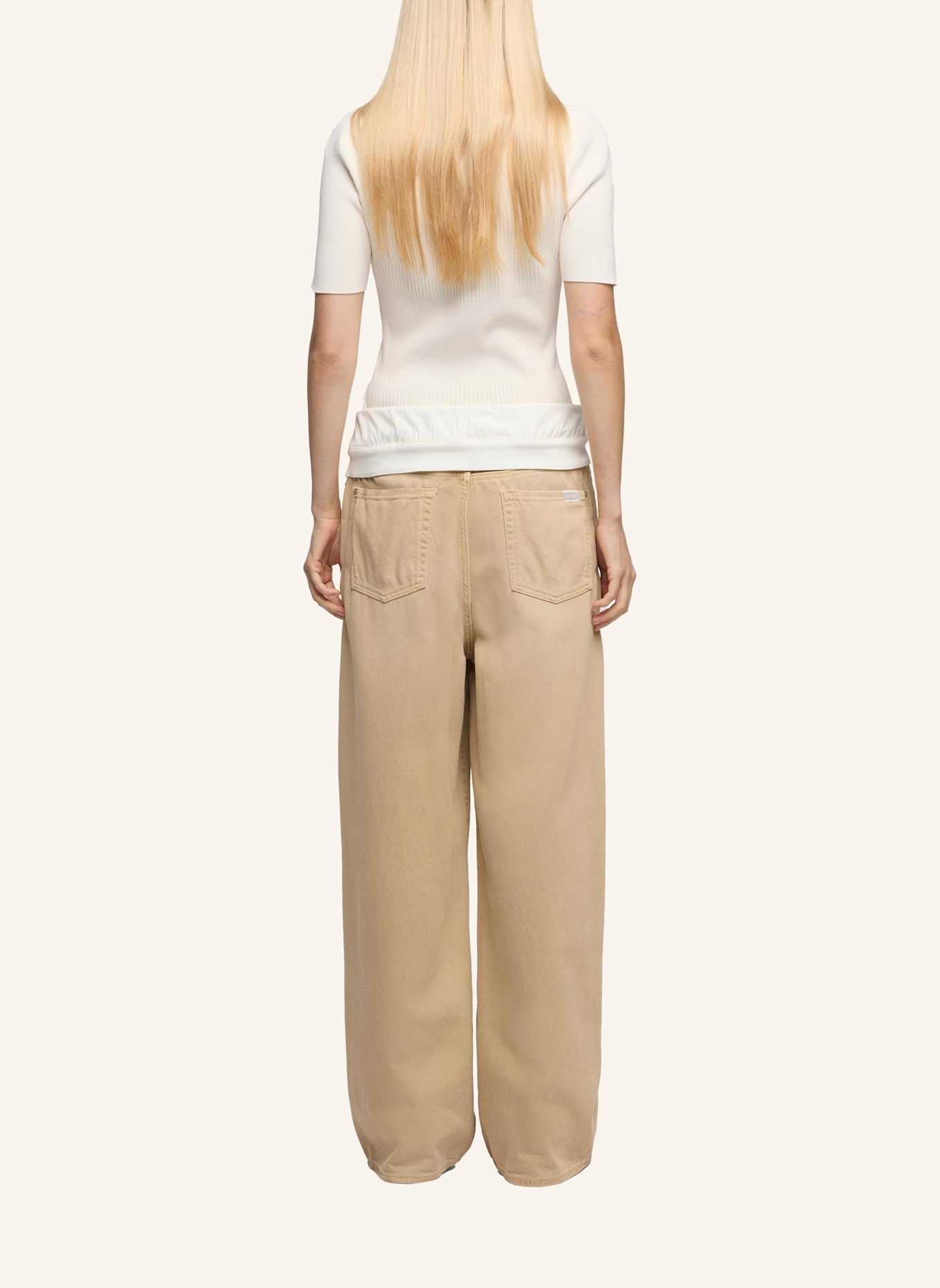 7 for all mankind Jeans Baggy Baggy Fit: BEIGE