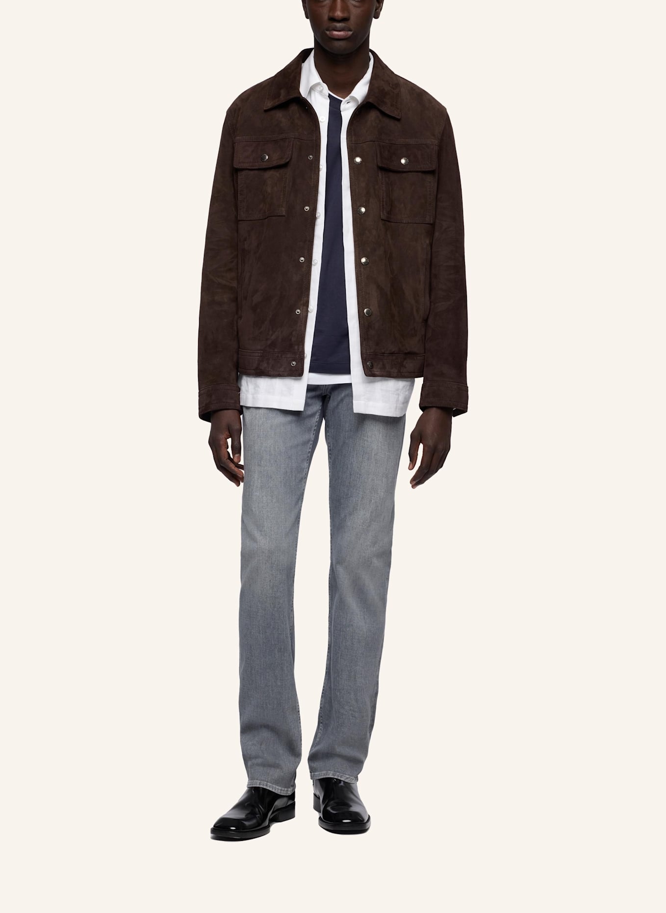 7 for all mankind Jeans Straight Straight Fit: GRAU