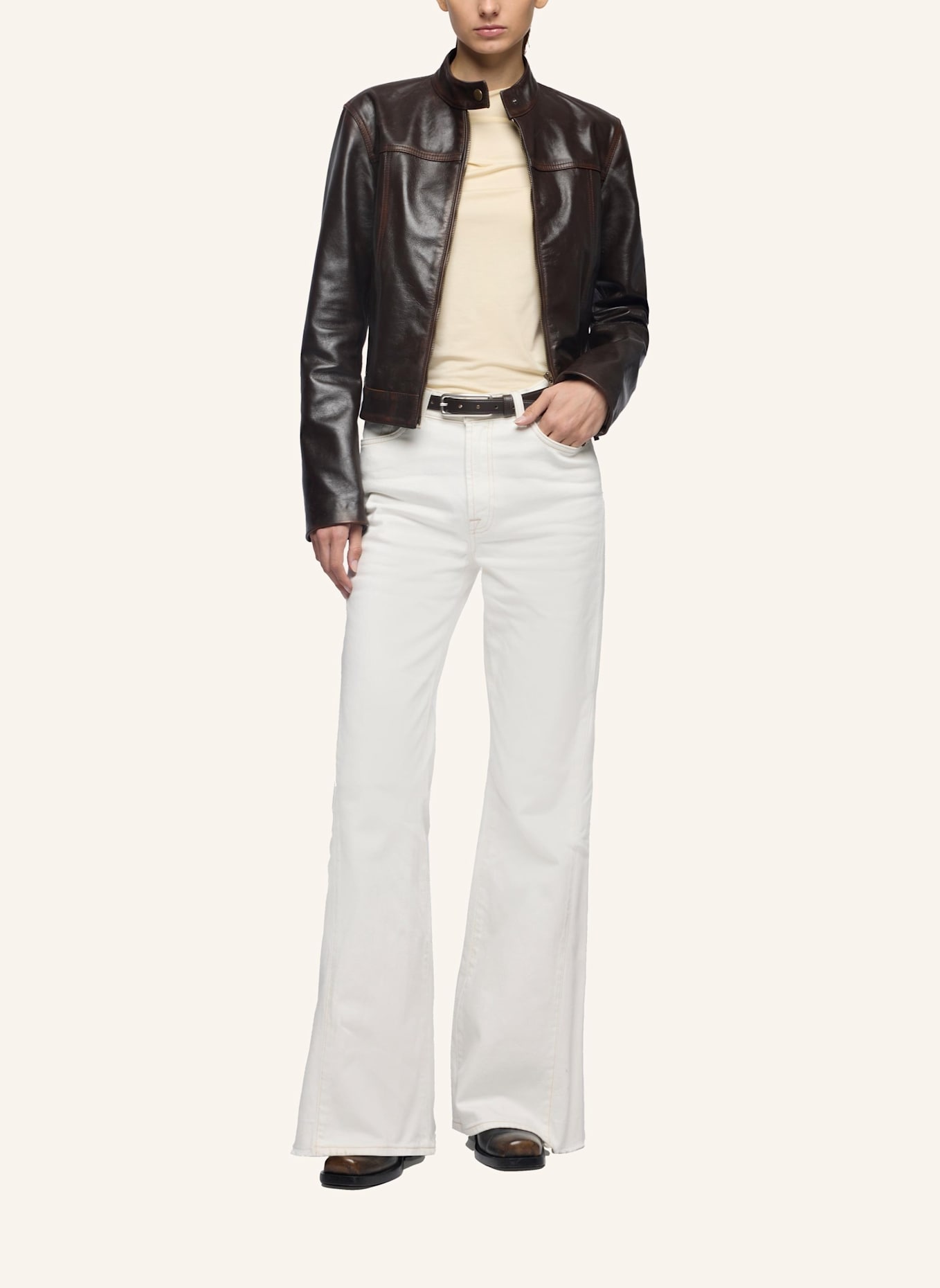 7 for all mankind Jeans Flare Flare Fit: WEISS