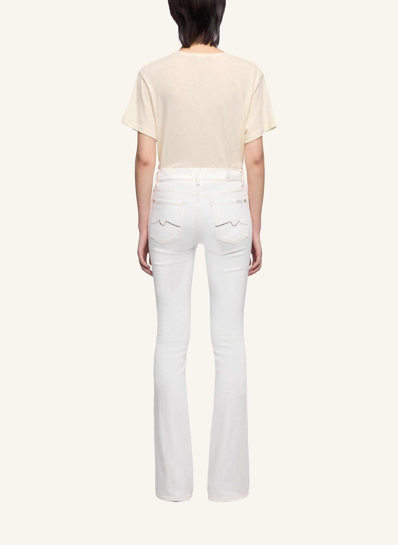 7 for all mankind Jeans Bootcut Bootcut Fit: WEISS