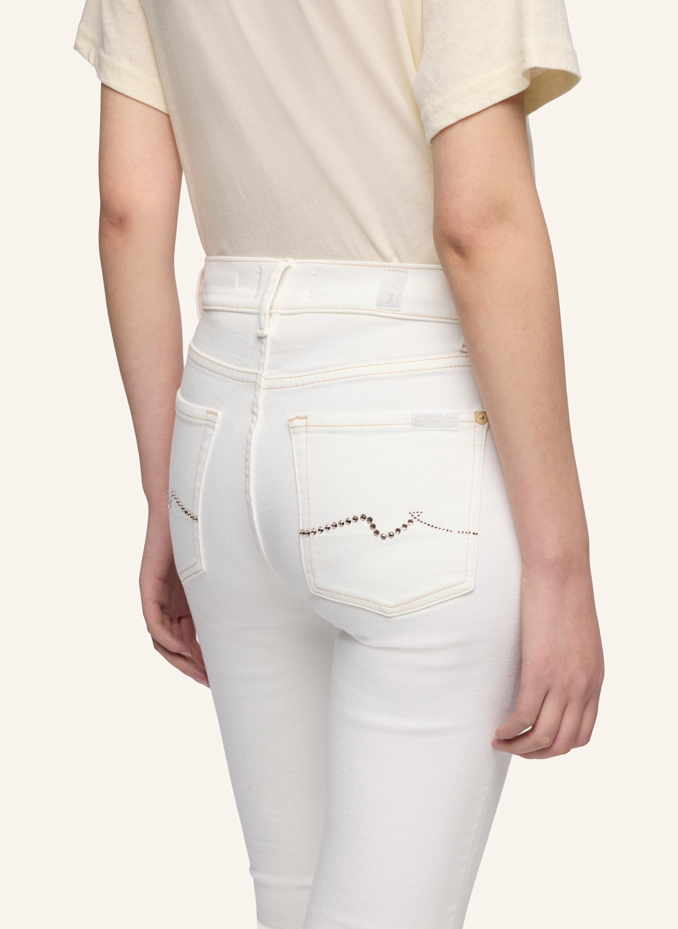 7 for all mankind Jeans Bootcut Bootcut Fit: WEISS